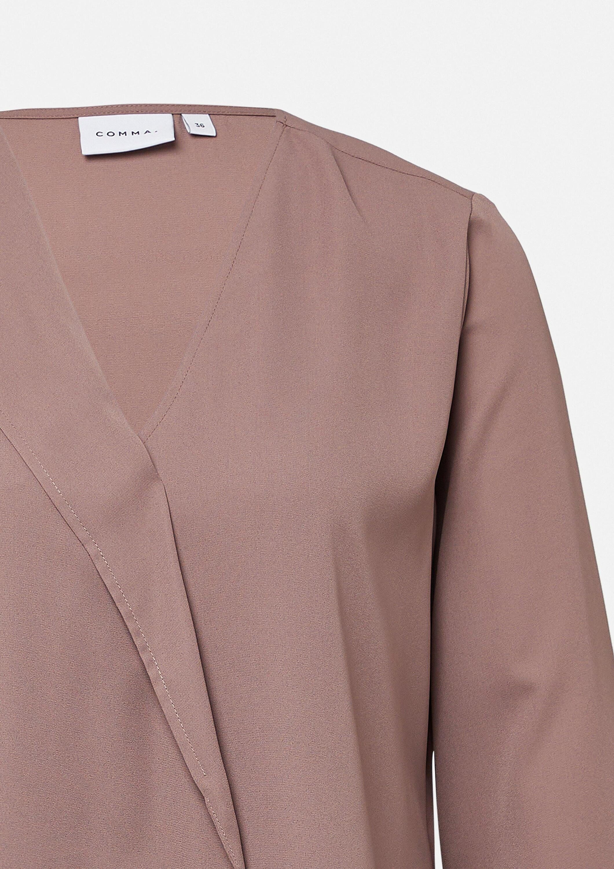 comma Langarmbluse Bluse Feminine Bluse mit raffinierten Details
