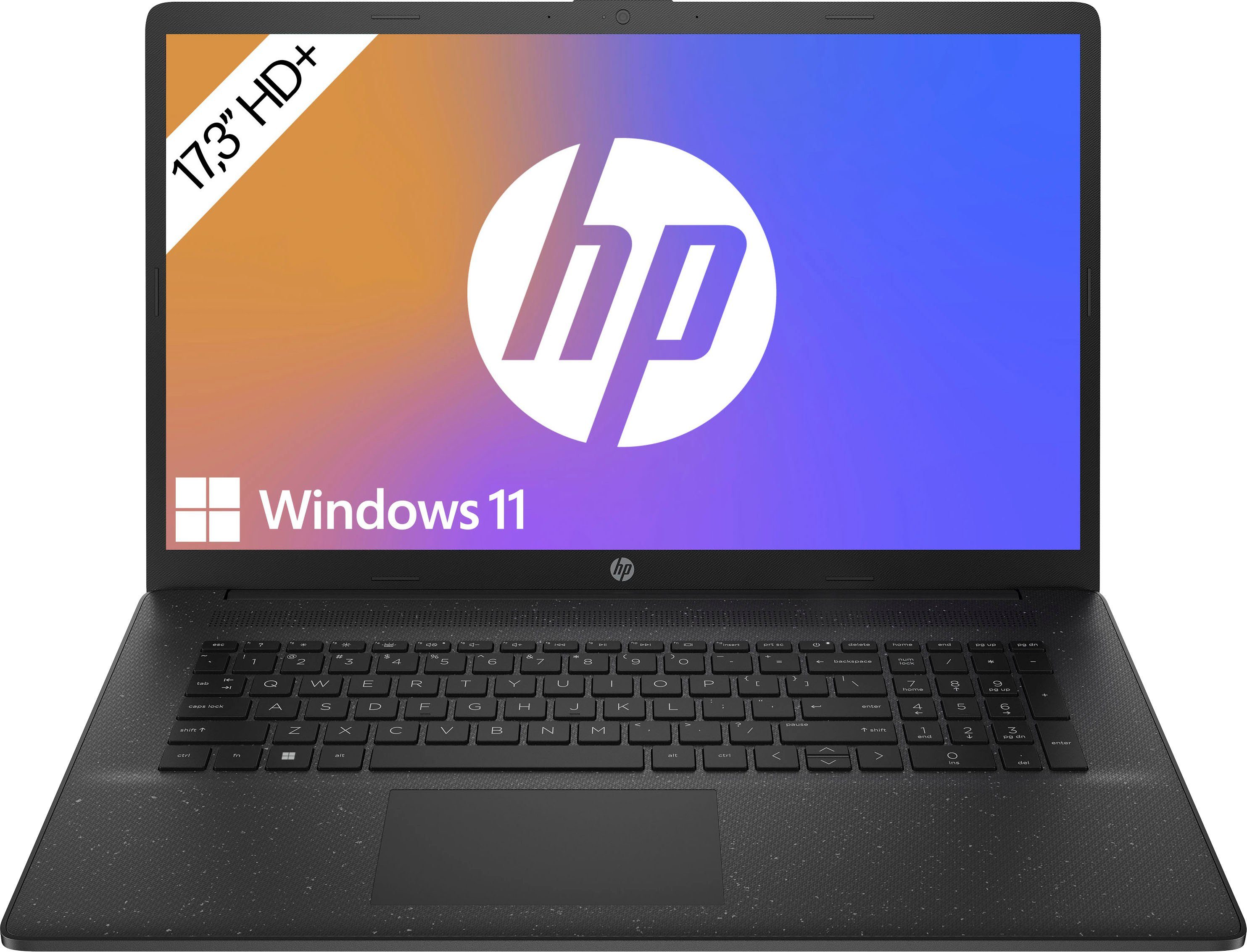 HP 17-cp2225ng Notebook (43,9 cm/17,3 Zoll, AMD Ryzen 3 7320U, Radeon  Graphics, 512 GB SSD)