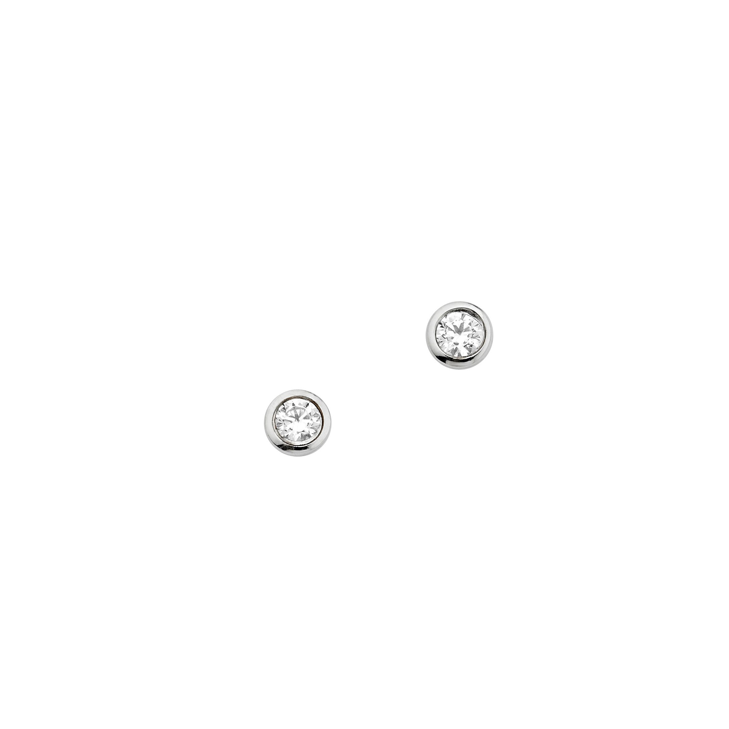 Firetti Paar Ohrstecker Schmuck Geschenk Silber 925 Ohrschmuck Solitär in mehreren Größen, mit Zirkonia (synth)