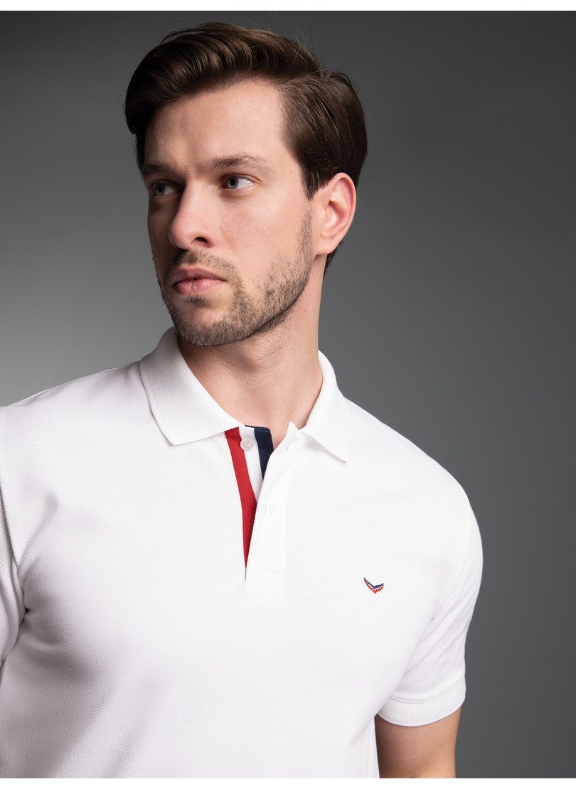 Trigema Poloshirt TRIGEMA Poloshirt mit dreifarbiger günstig online kaufen
