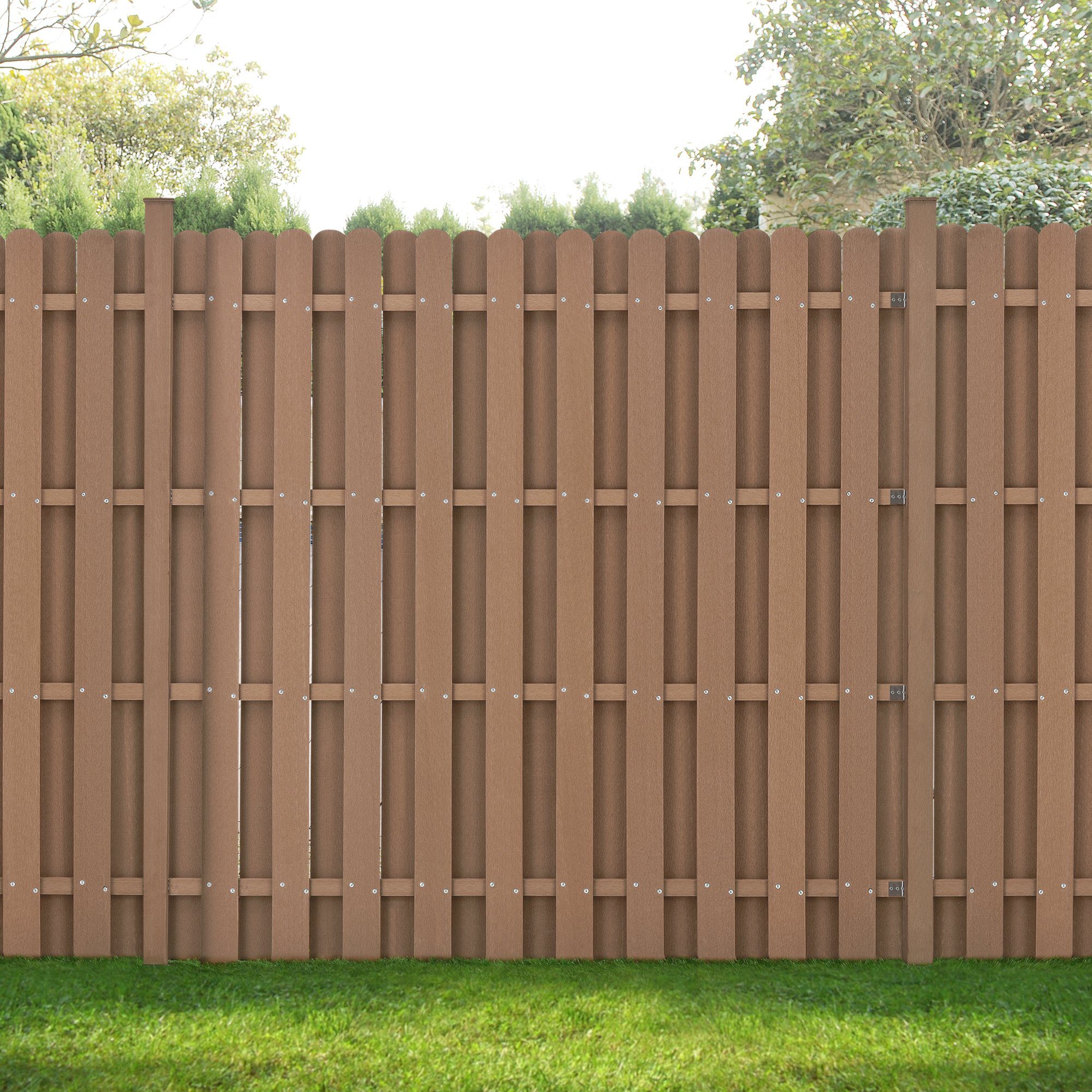 neu.holz Gartenzaun, (mit Pfosten), »Langreo« Lamellenzaun günstig online kaufen