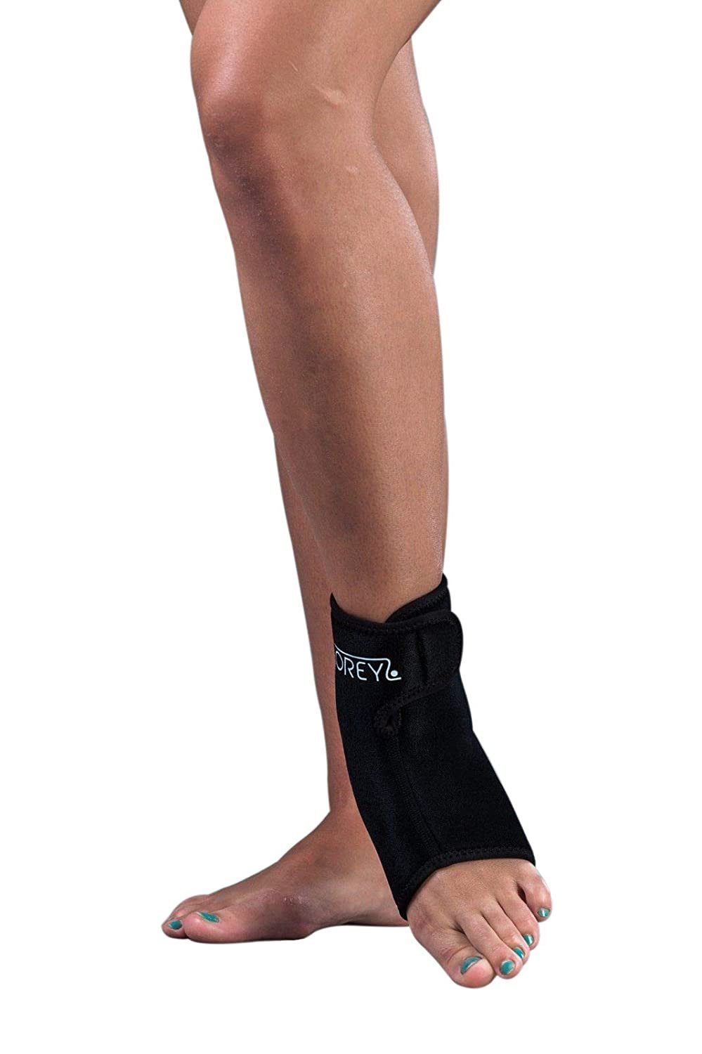 Lorey Medtec Fußbandage Neopren-Sprunggelenkstütze mit Klettverschluss, Unisex