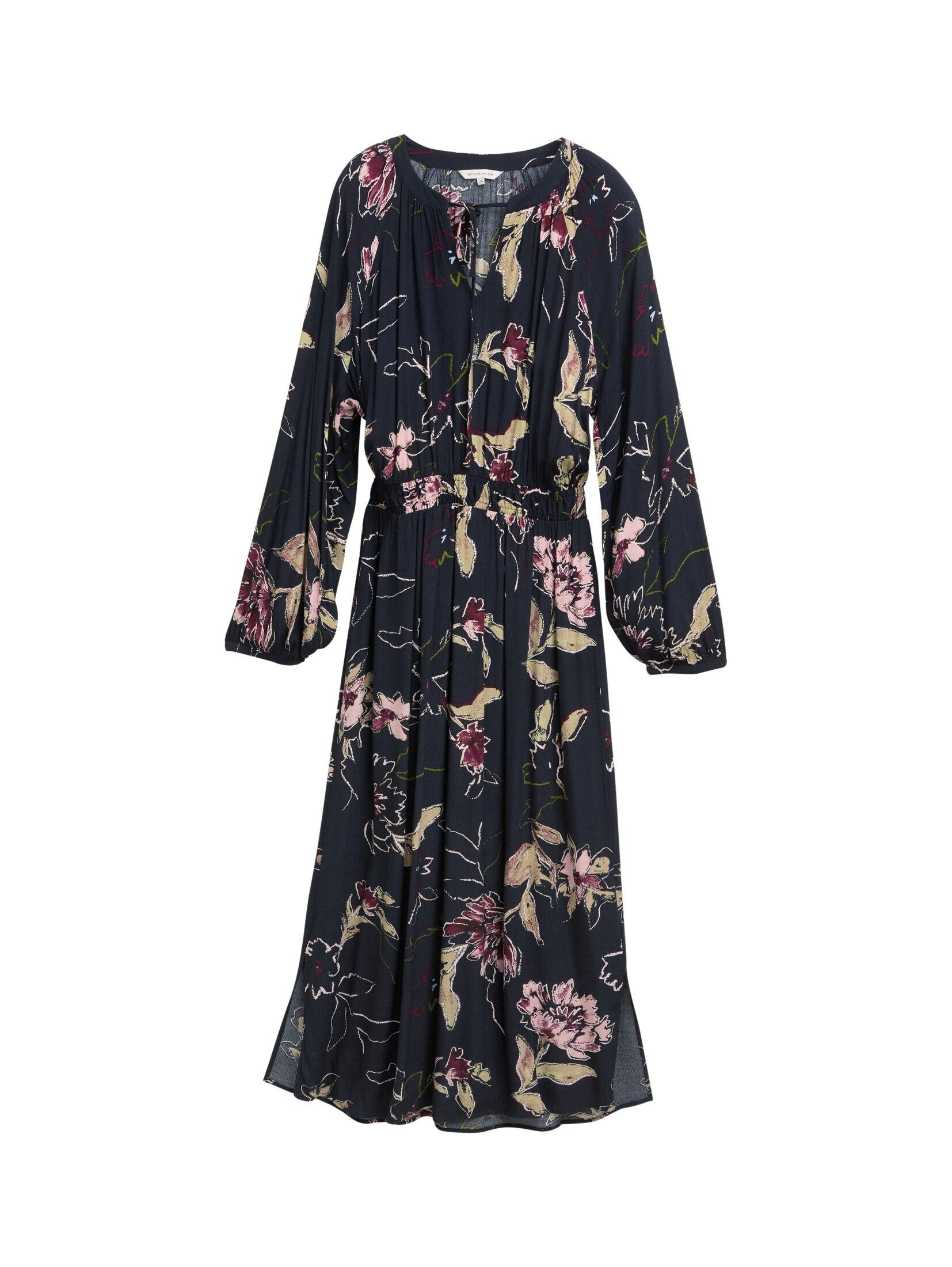 TOM TAILOR Sommerkleid Maxi-Kleid mit Blumenmuster günstig online kaufen