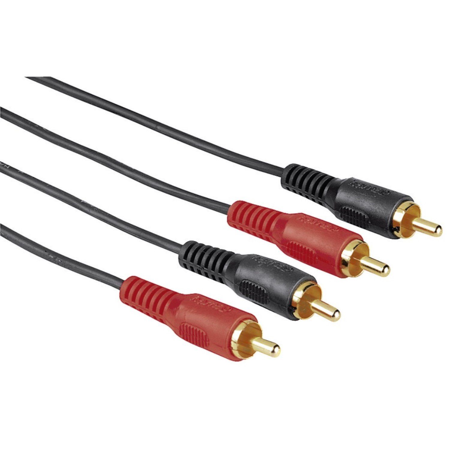 Hama »1,5m Cinch-Kabel Audio Anschlusskabel« Audio-Kabel, Cinch, Audio (150  cm), 2x RCA-Stecker Stereo RCA HiFi Chinch vergoldet