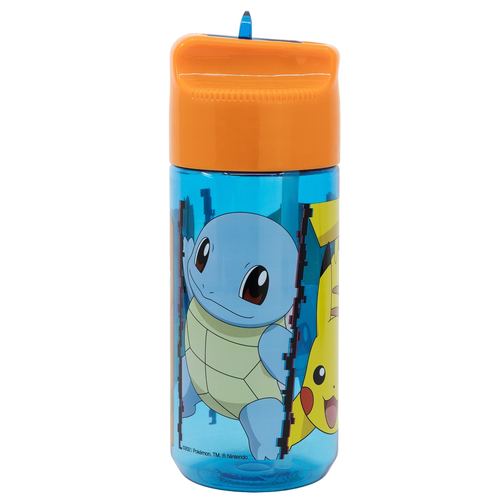POKÉMON Trinkflasche 430 Pikachu Bisasam Pokemon Kinder ml Wasserflasche