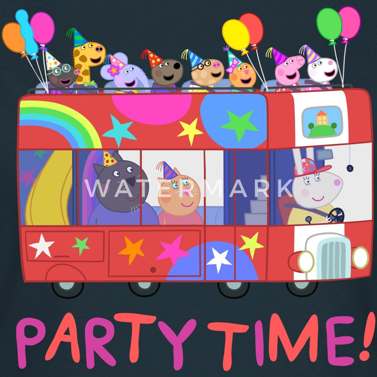 Spreadshirt T-Shirt Peppa Pig Design Party günstig online kaufen