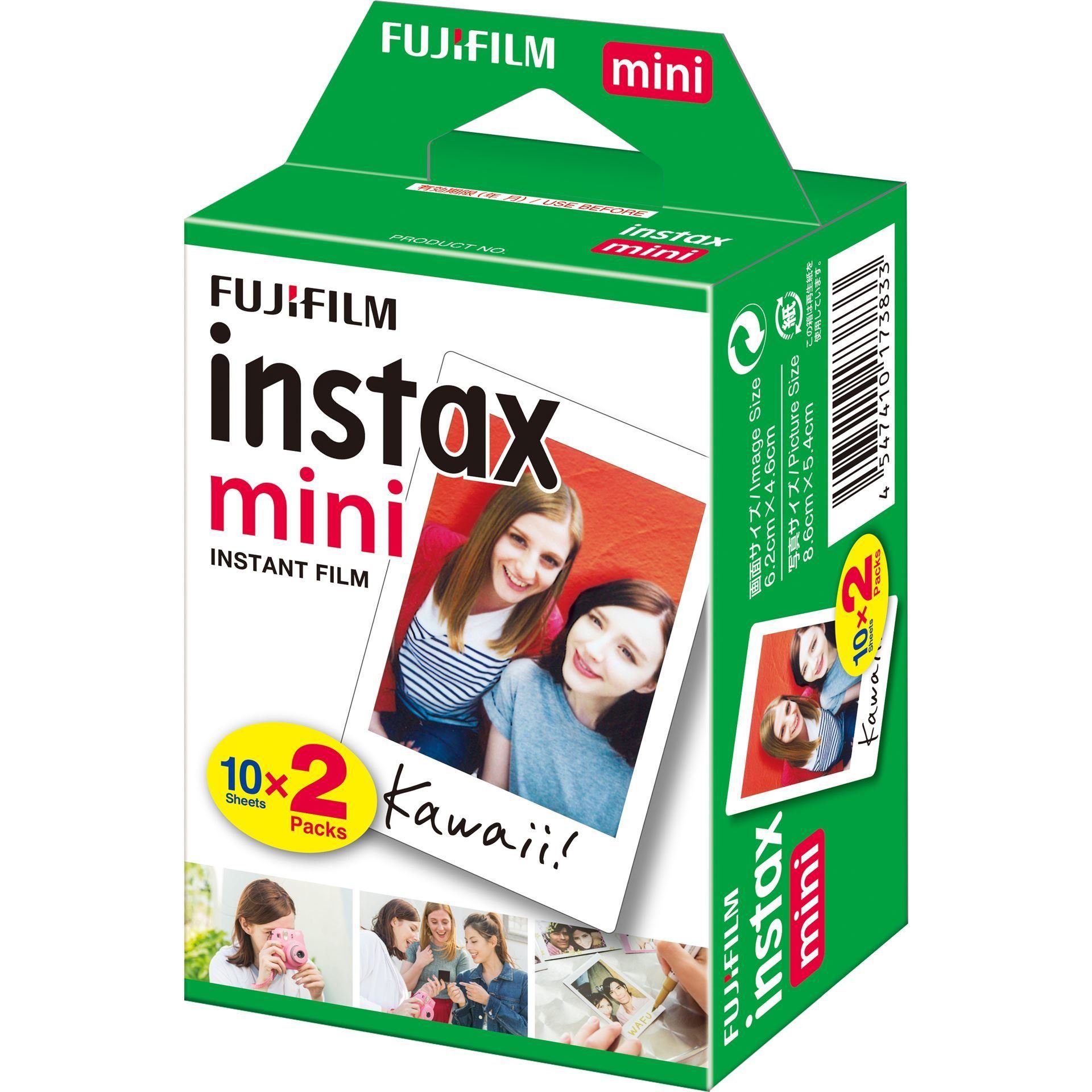 FUJIFILM Fotopapier Fujifilm Instax Film Mini 2x10 Blatt, glänzend (16567828, 16386016)
