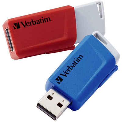 Verbatim USB-Stick Store 'n' Click 2x 32GB USB 3 USB-Stick (versenkbarer USB-Anschluss)