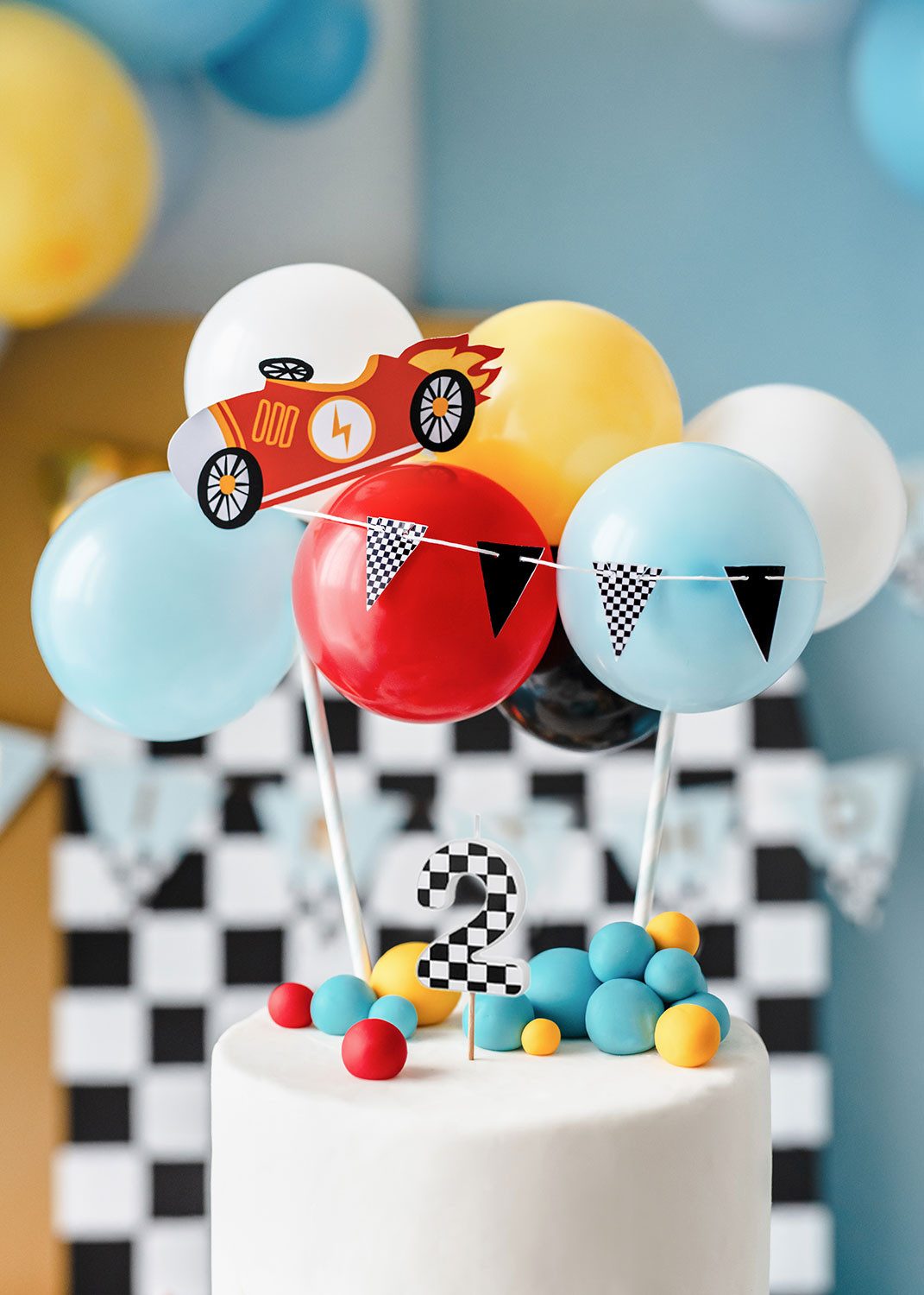 partydeco Geburtstagskerze, Geburtstagskerze Zahl 2 mit günstig online kaufen