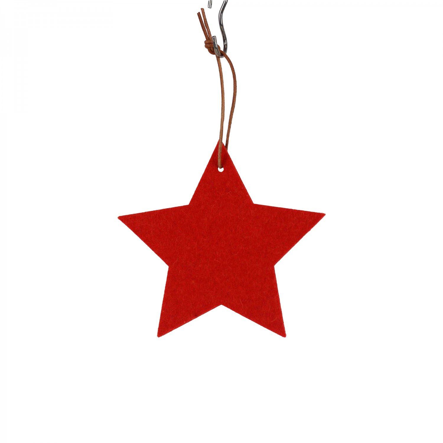 mitienda Christbaumschmuck Christbaumschmuck Stern aus Wollfilz, handgemacht