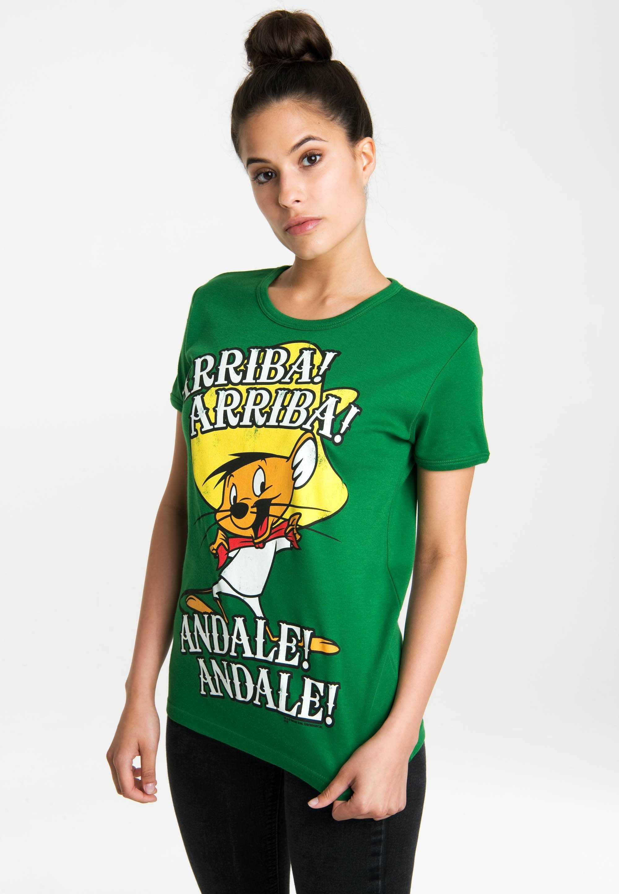 LOGOSHIRT T-Shirt Looney Tunes – Arriba! Andale! mit lizenzierten Originaldesign