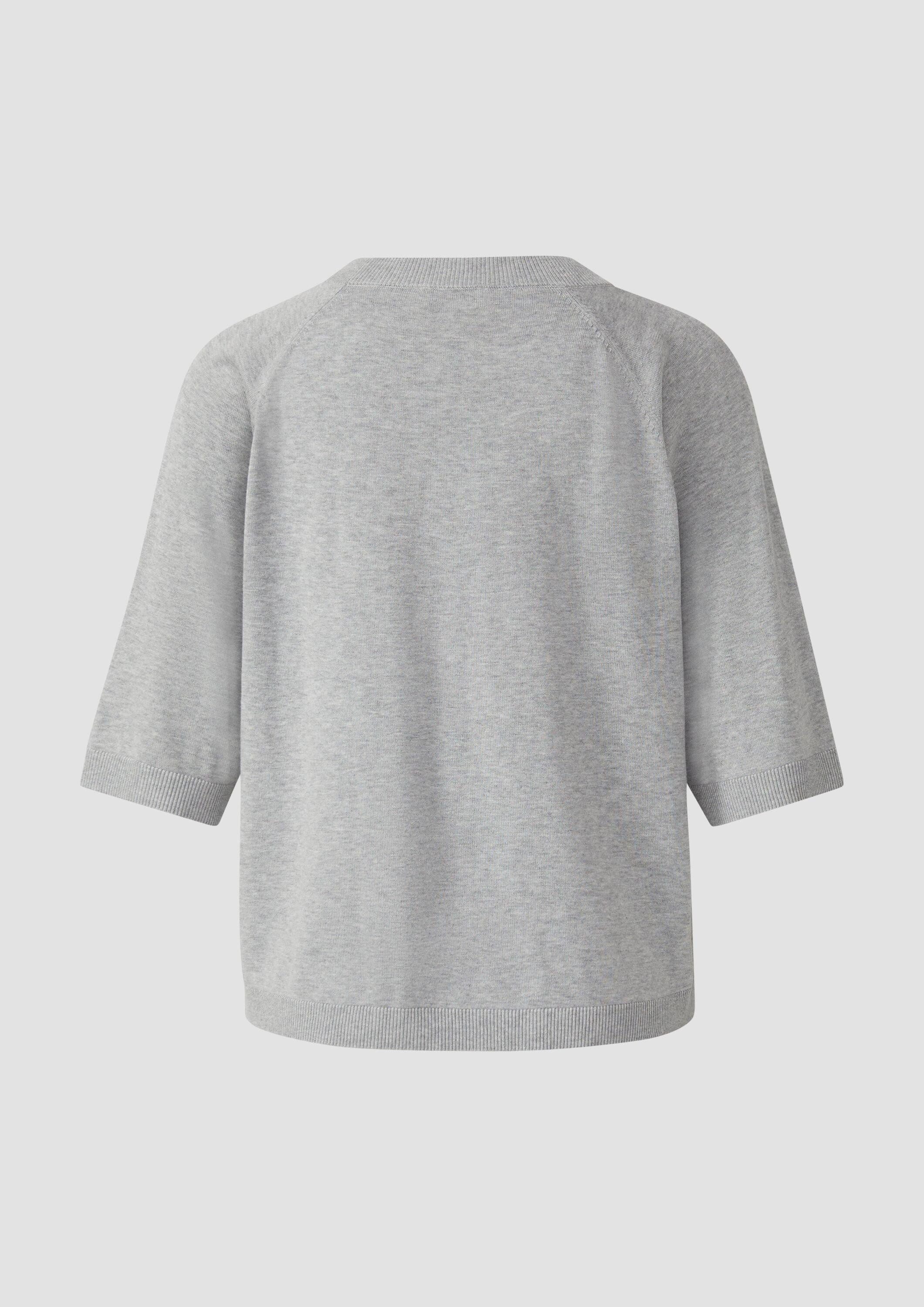s.Oliver Kurzarmpullover Strickpullover Leichter Kurzarm-Strickpullover günstig online kaufen