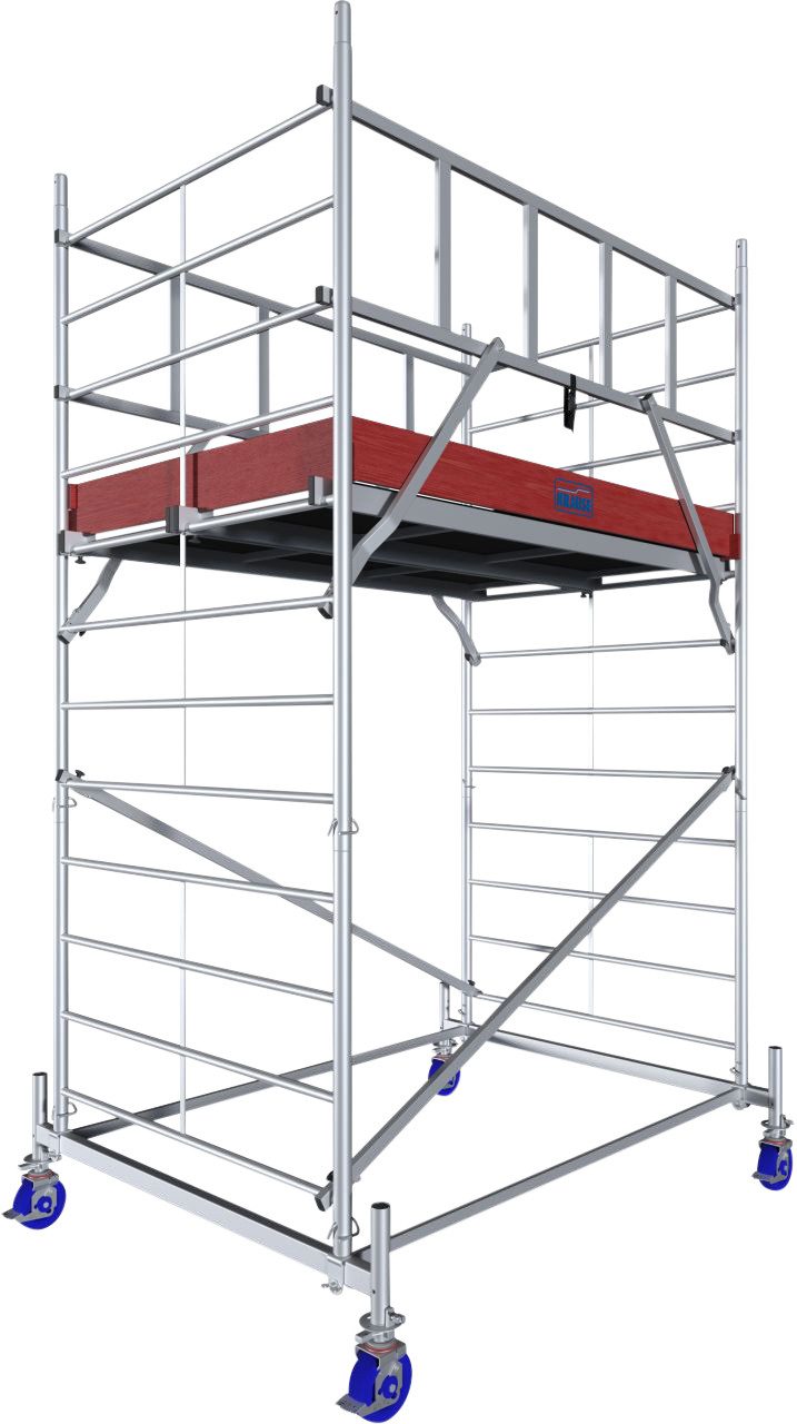 KRAUSE ProTec XXL wide-frame mobile scaffold (set), working height: 4.3 meters