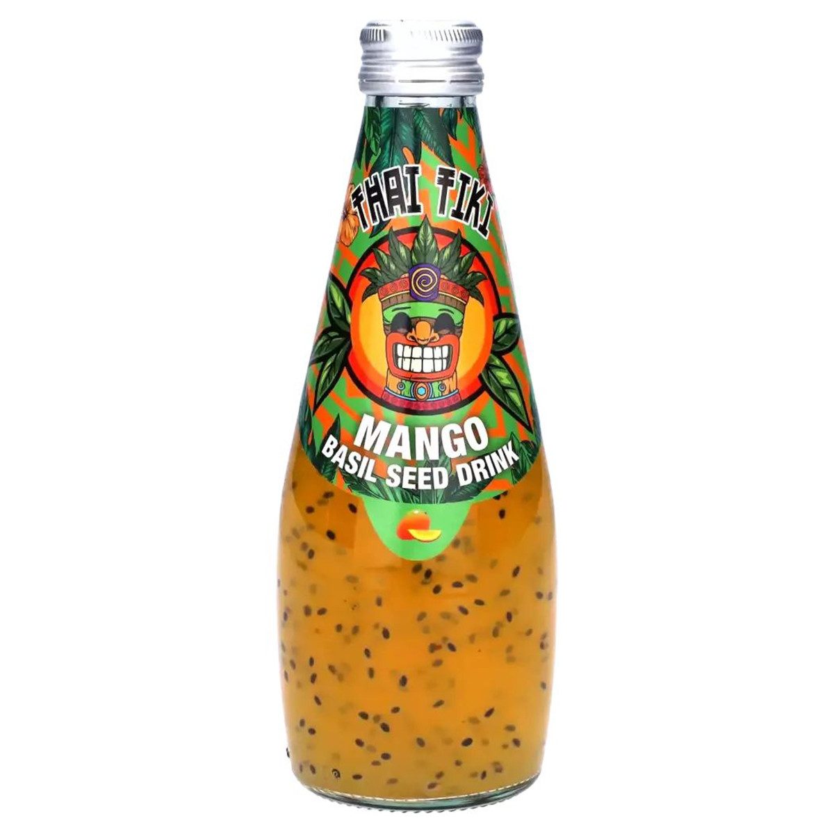 Thai Tiki Softgetränk, Thai Tiki Mango Basilikumsamengetränk Basil Seed Drink 290ml