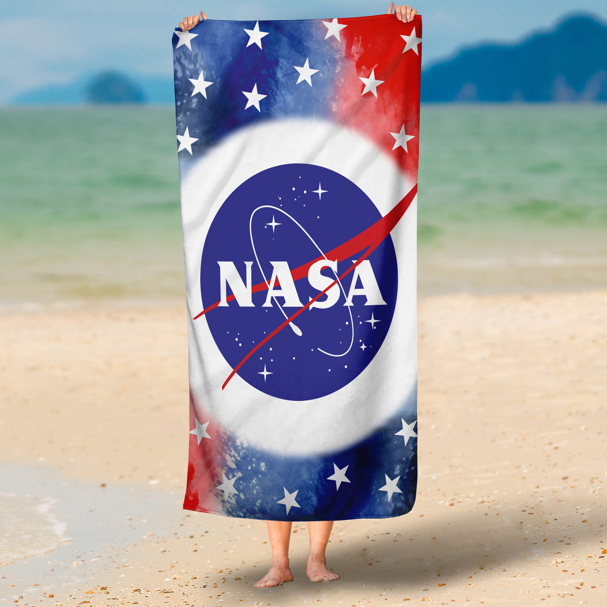 BERONAGE Strandtücher NASA Badetuch Stars 75x150 günstig online kaufen