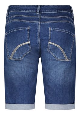 Cartoon Shorts im Jeans-Look (1-tlg) Nahtführung