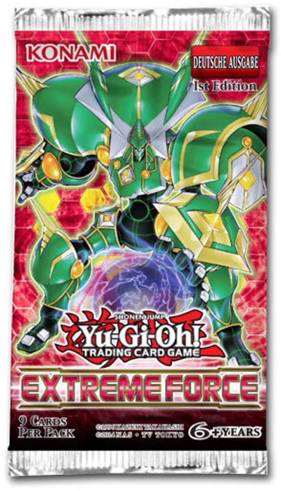 Yu-Gi-Oh Sammelkarte Extreme Force - 1 Booster - Deutsch - 1. Auflage