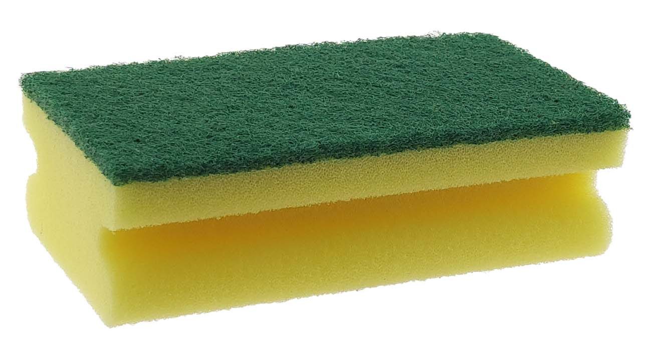 varivendo Reinigungsschwamm Vliesschwamm Reinigungsschwamm Gelb/Grün 70x130x45mm, Schwamm Reinigung Vliesschwamm Allzweckschwamm