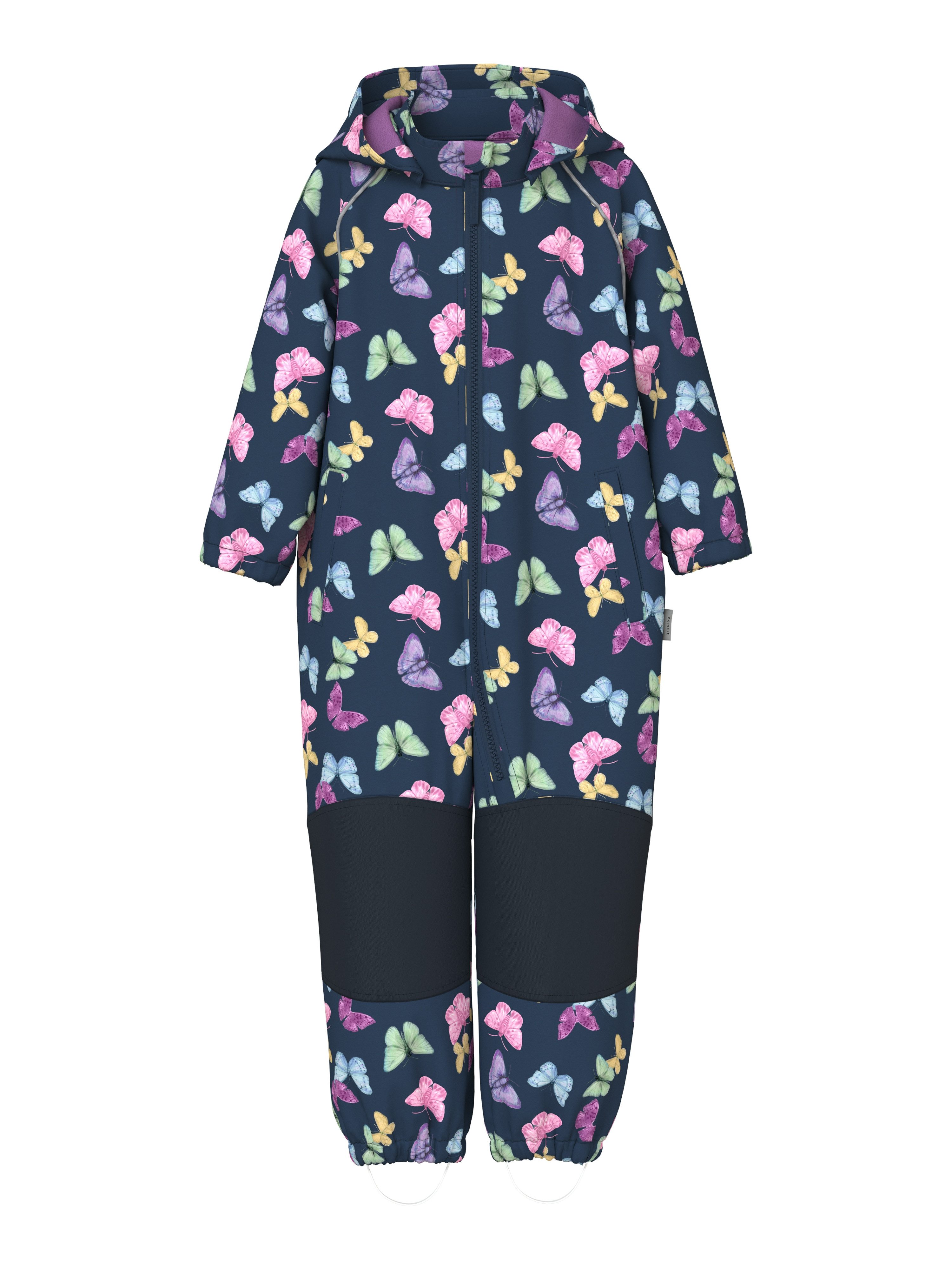 Name It Softshelloverall NMFALFA08 SOFTSHELL SUIT AOP 1FO NOOS mit verstellbarer und abnehmbarer Fußschlaufe