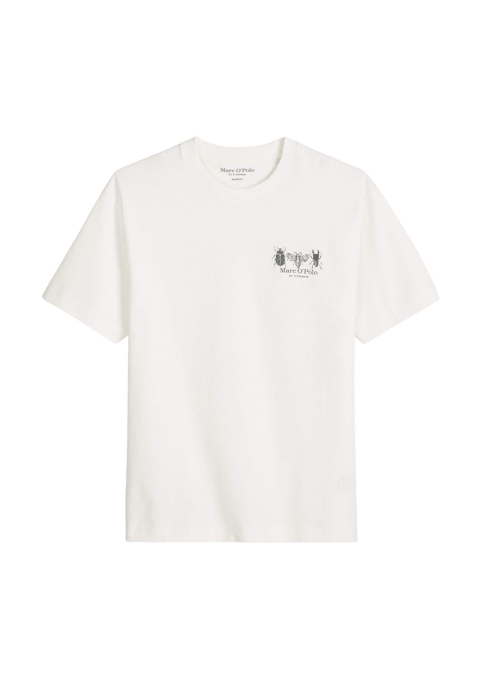 T-Shirt mit beidseitigen Insektenprints