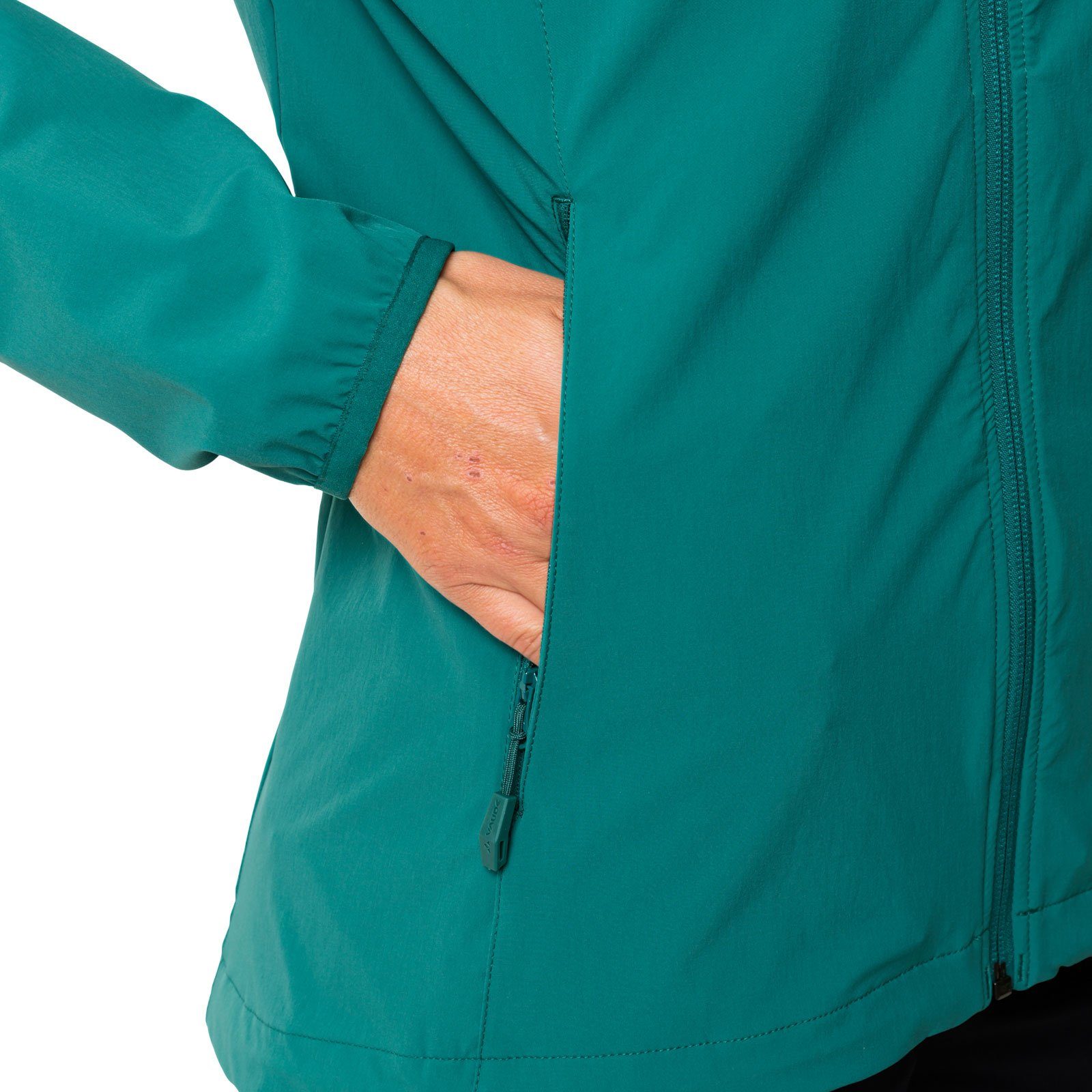 wave Moab angeschnittener Jacket 372 VAUDE mit IV Softshelljacke Kapuze