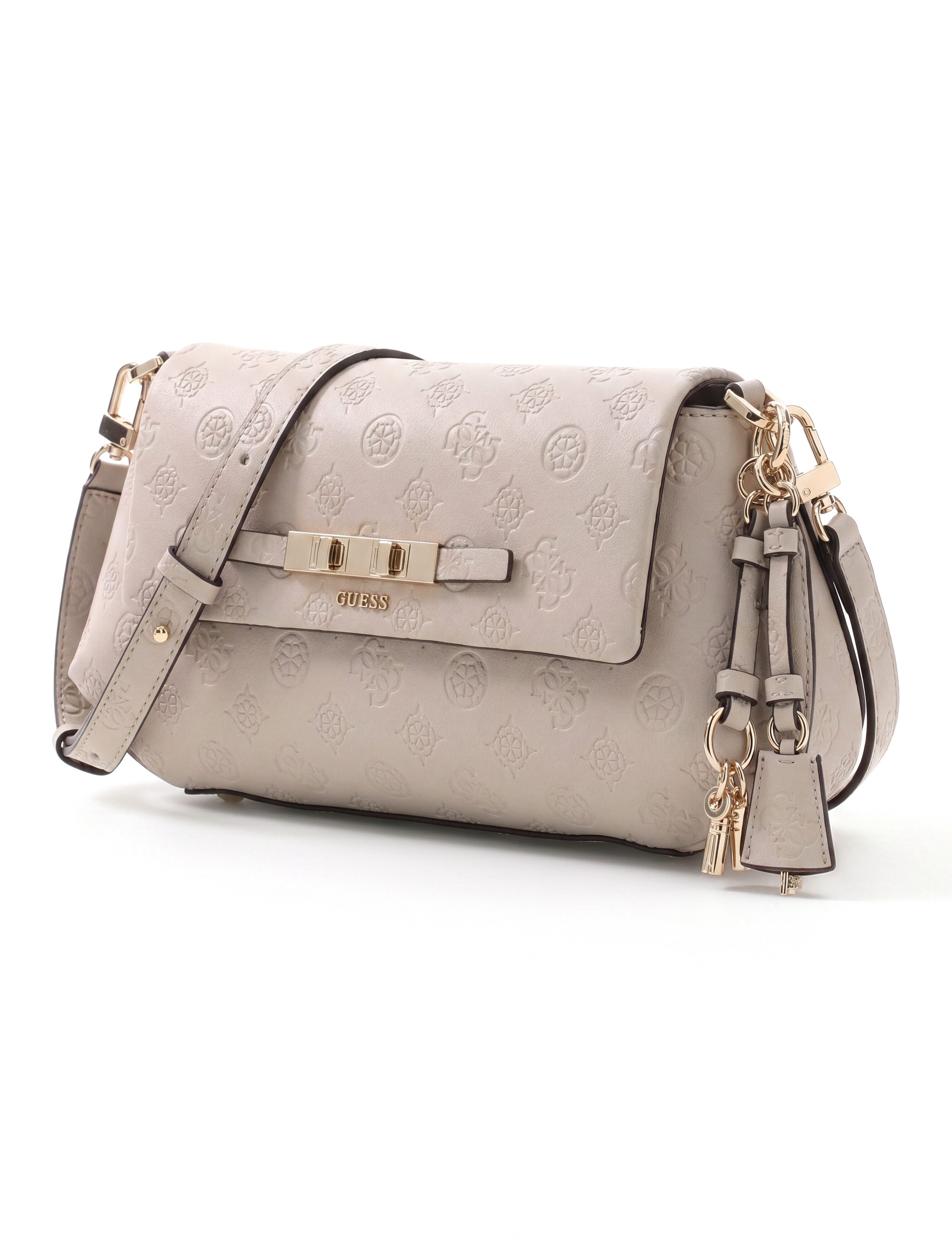 Guess Umhängetasche CARMELLA CROSSBODY FLAP, Damen Handtasche, Schultertasche mit Überschlag