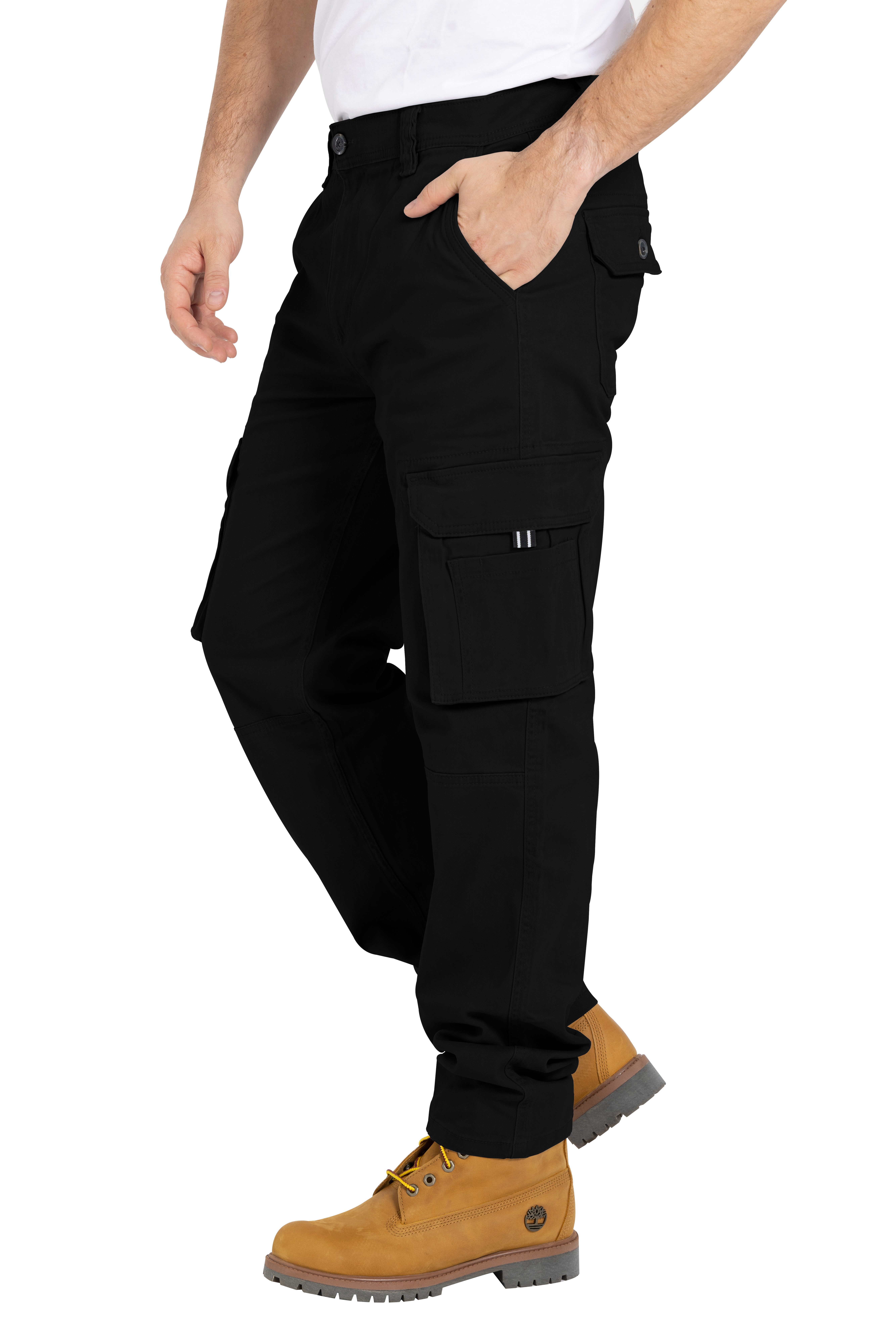BlauerHafen Cargohose Herren Cargo Hose Arbeitshose Schwerlast Tactical mit 12 Taschen Chino