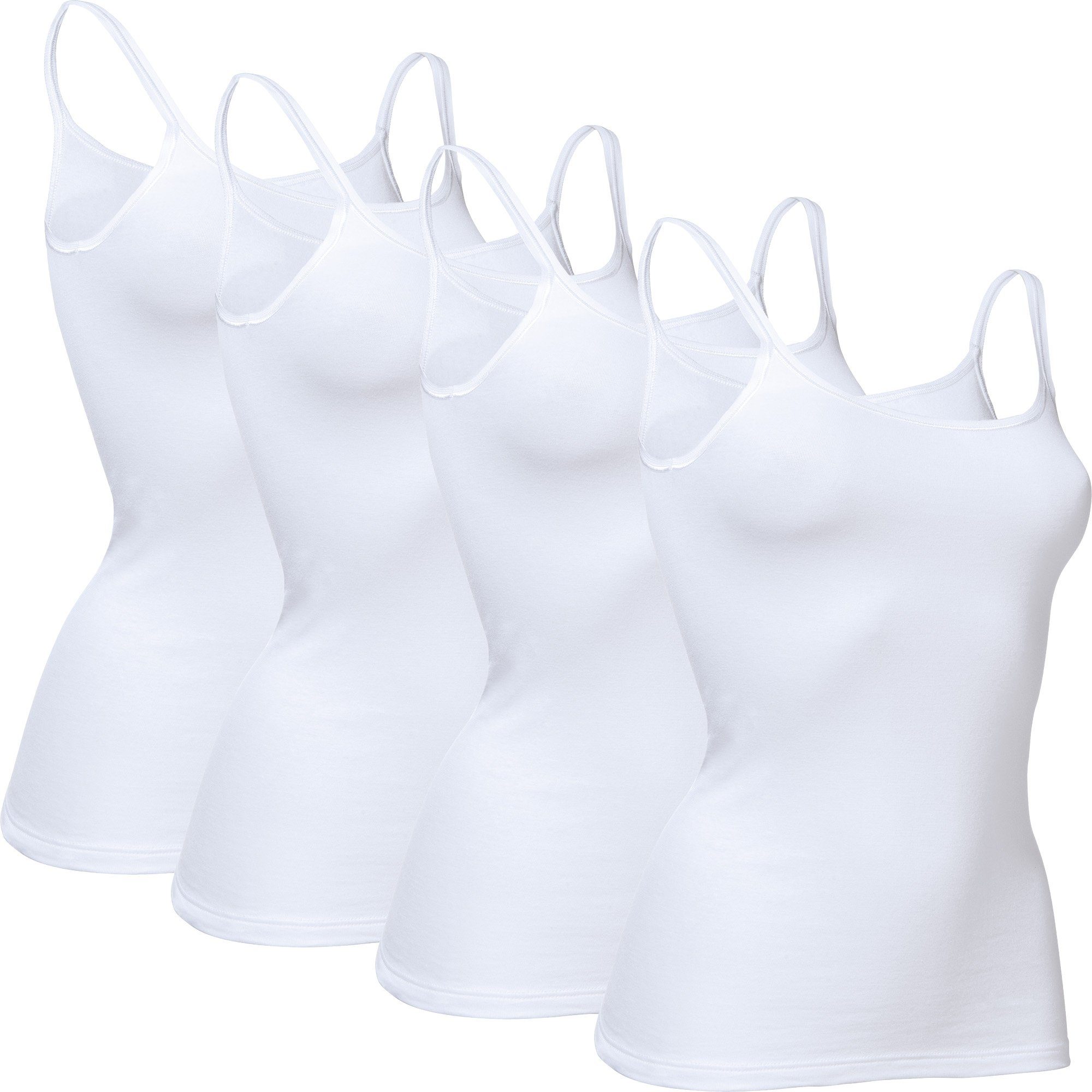 Unterhemd Damen-Unterhemd 4er-Pack