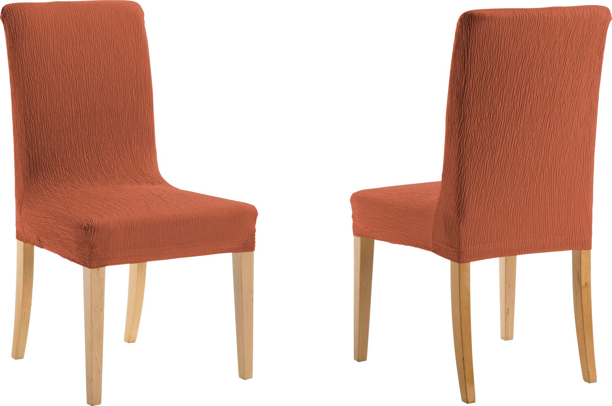 Stuhlhusse Stuhlhusse "Yuta" 2er-Pack, Baumwollmischung Uni