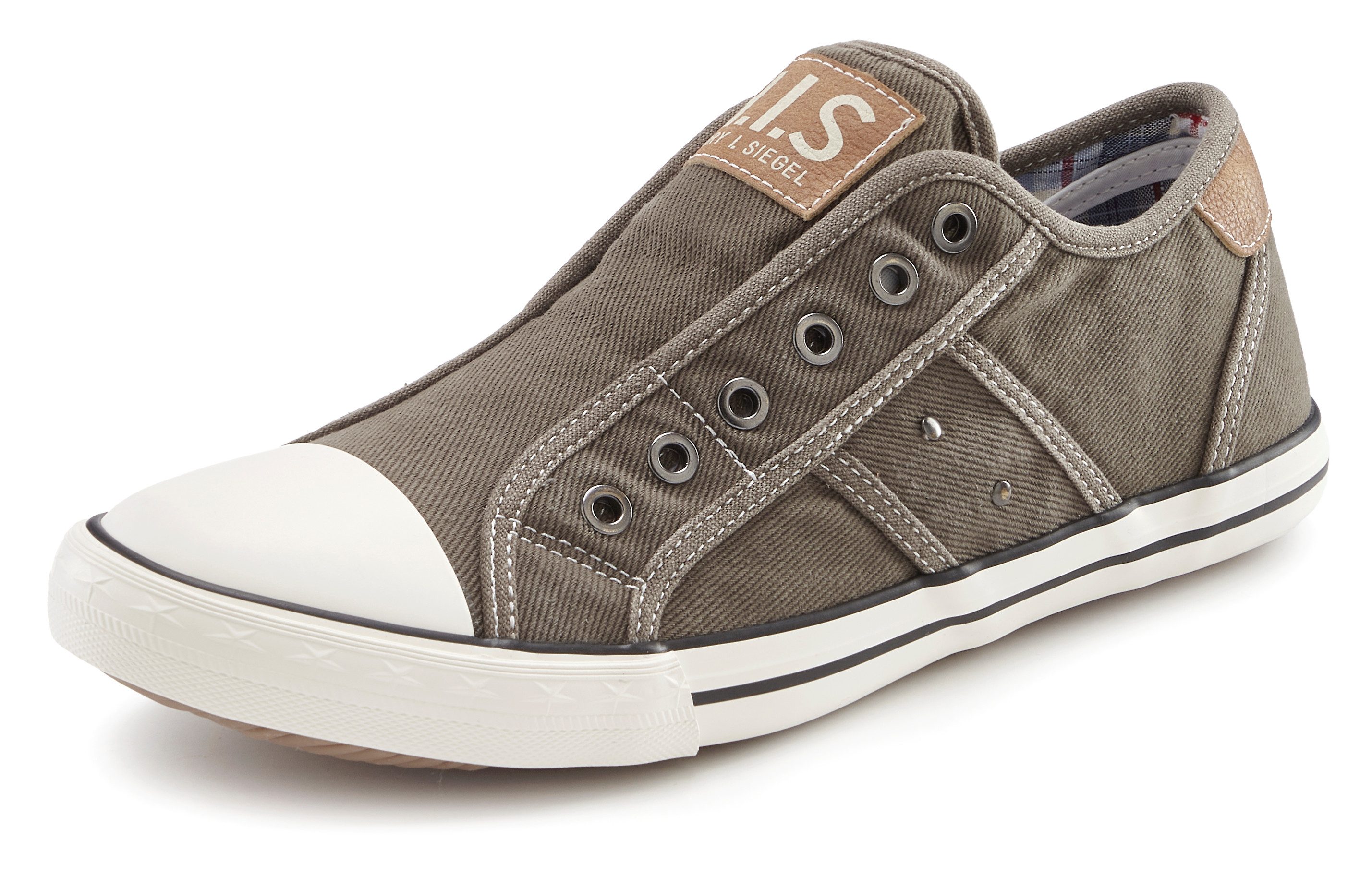 H.I.S Textilschuh, Stoffschuh, Turnschuh, Halbschuh, Freizeitschuh, Slipper Sneaker NEU Slip-On-Sneaker aus weichem Textilmaterial, Unisex