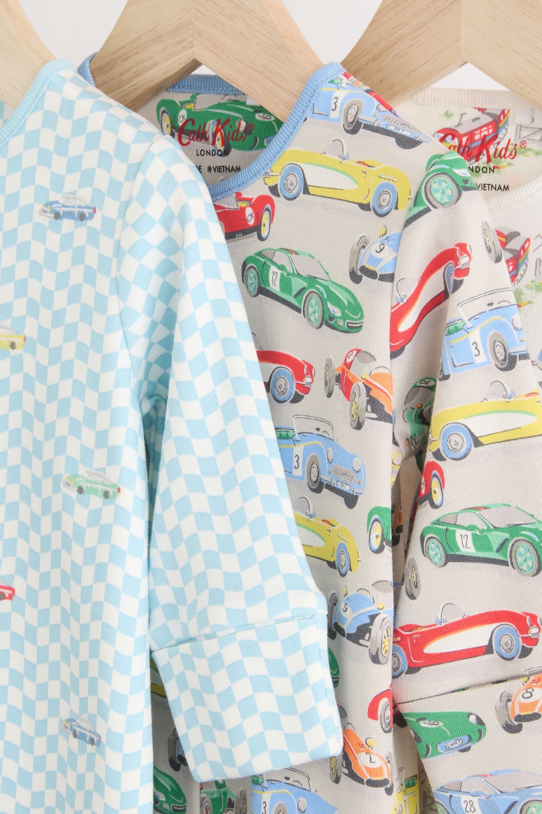 Next Schlafoverall Cath Kidston Baby-Baumwollschlafanzüge, 3er-Pack (3-tlg)