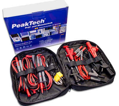 PeakTech Multimeter PeakTech P 8200: Messzubehör-Set ~ mit Prüfleitungen, Abgreifklemmen und Temperaturfühlern, (1 St)