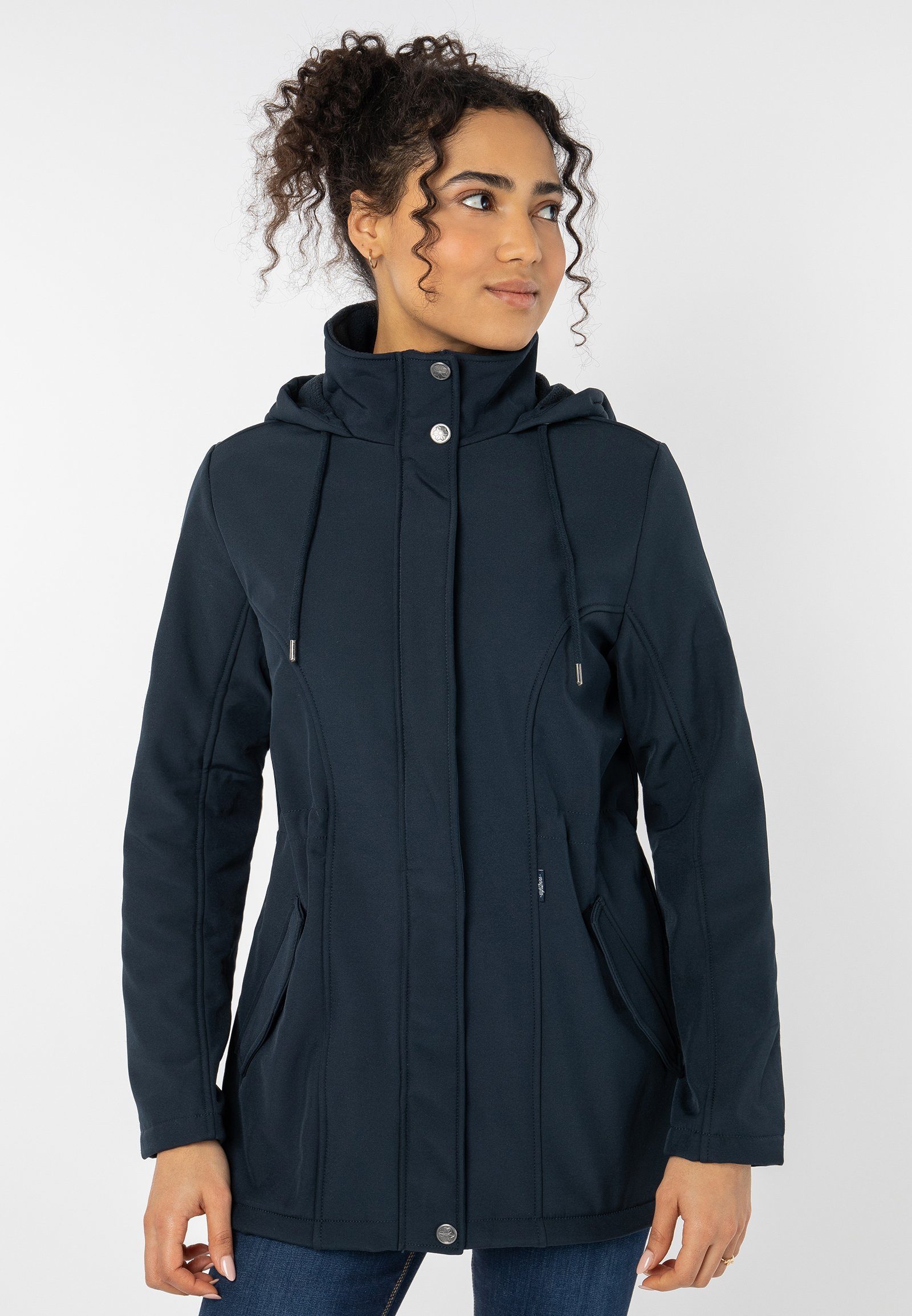 Eight2Nine Softshelljacke dark-blue Microfleece Softshelljacke Lange