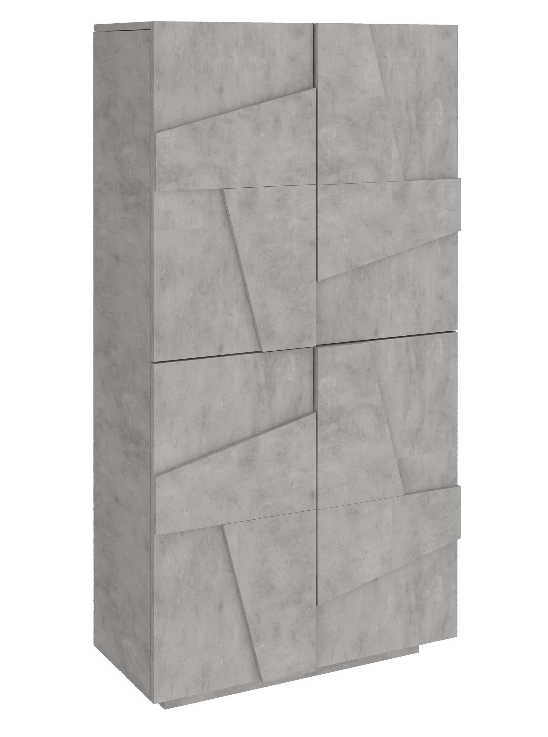 möbelando Garderobenschrank Piacenza 81 x 168 x 38 cm (B/H/T)