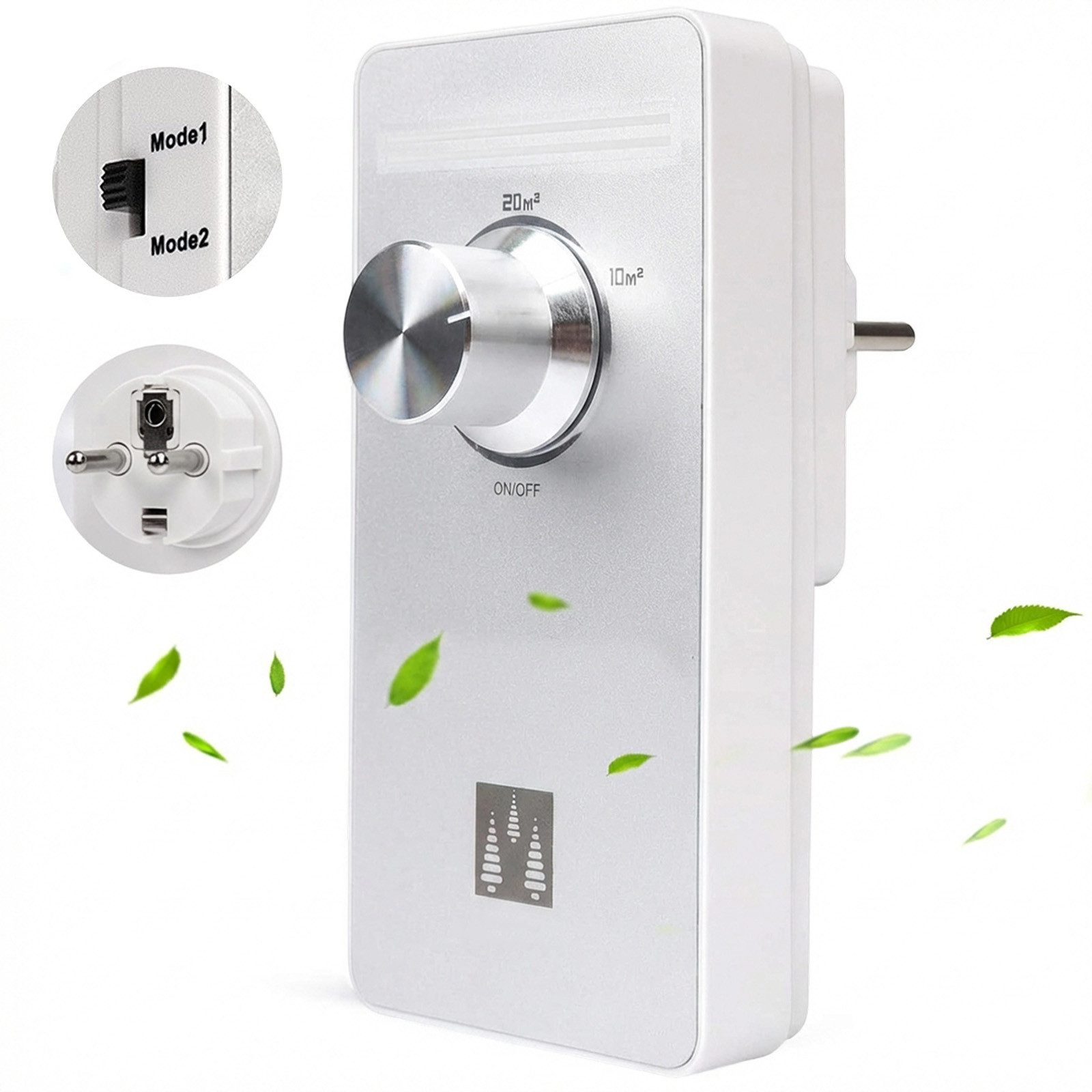MOPUEA Luftreiniger Geruchskiller Ionisator Luftreiniger mit Geruchsentfernung, für 30 m² Räume, Geruchsentferner Mini Luftreiniger für Bad und Schlafzimmer