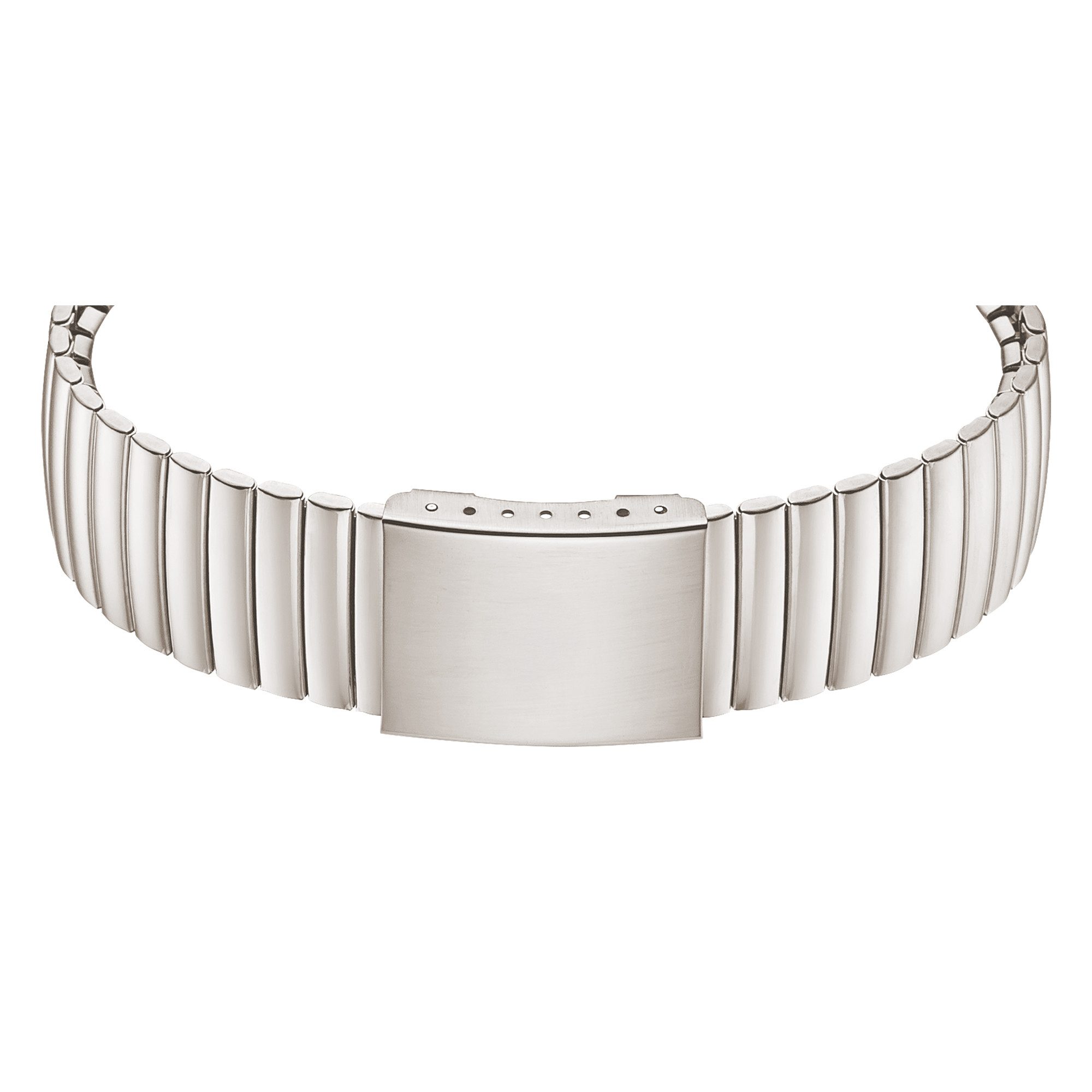 QUALITY TIME Funkuhr QGA-10509-12Z, Quarzuhr, Armbanduhr, Herrenuhr, Edelstahlarmband, analog, digital