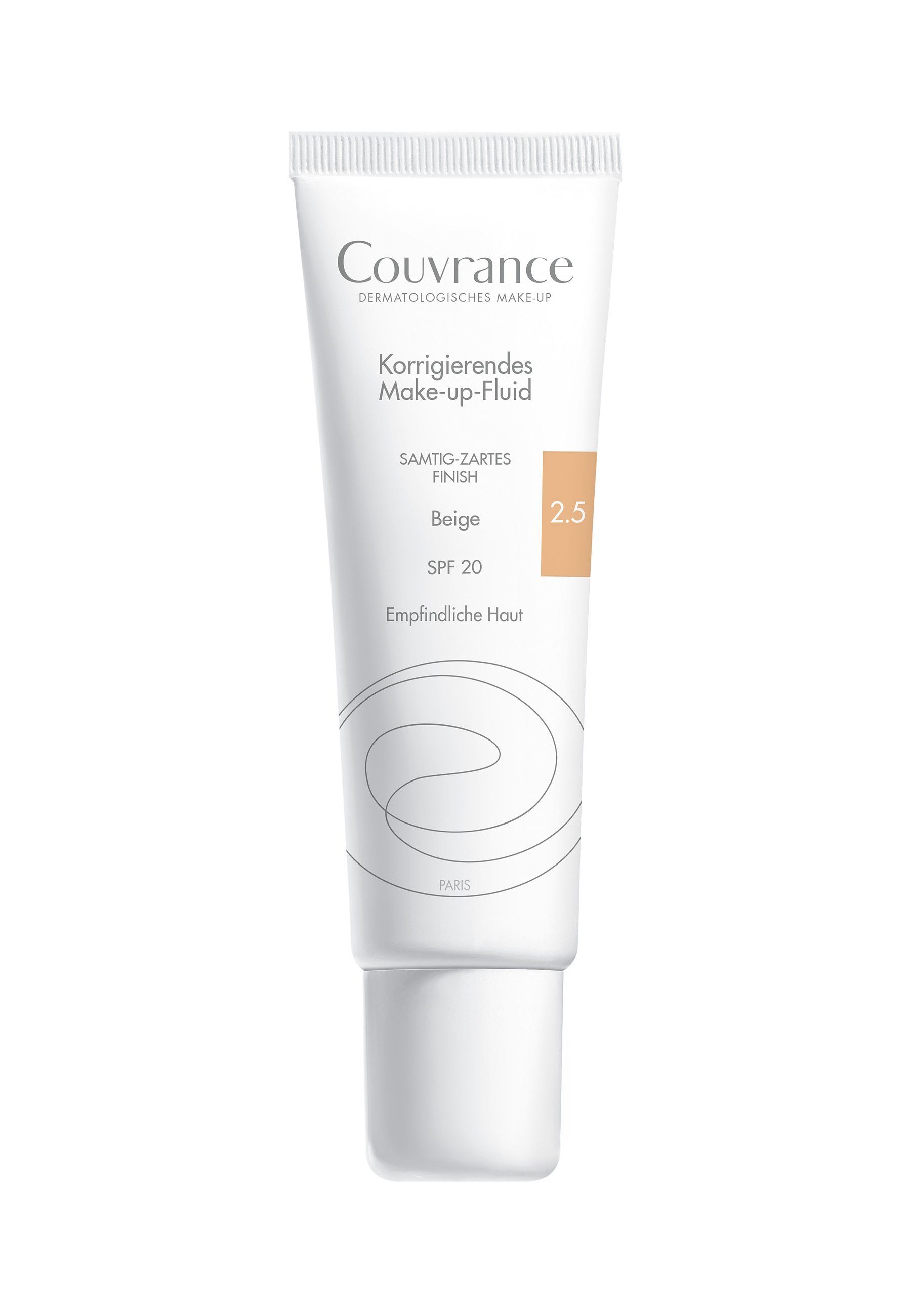Gesichtspflege Couvrance Korrigierendes Make-up-Fluid Beige 2.5