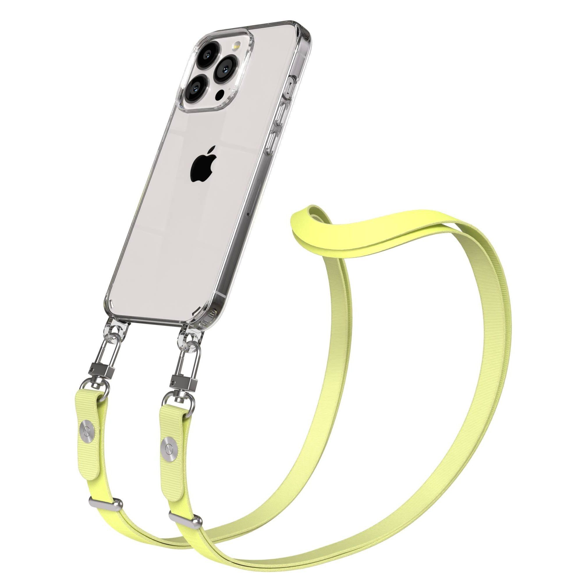 EAZY CASE Handykette für Apple iPhone 13 Pro Handyhülle mit Handyband magnetisch, Handyband in Gelb mit Magnetverschluss für 2x2 Hüllen