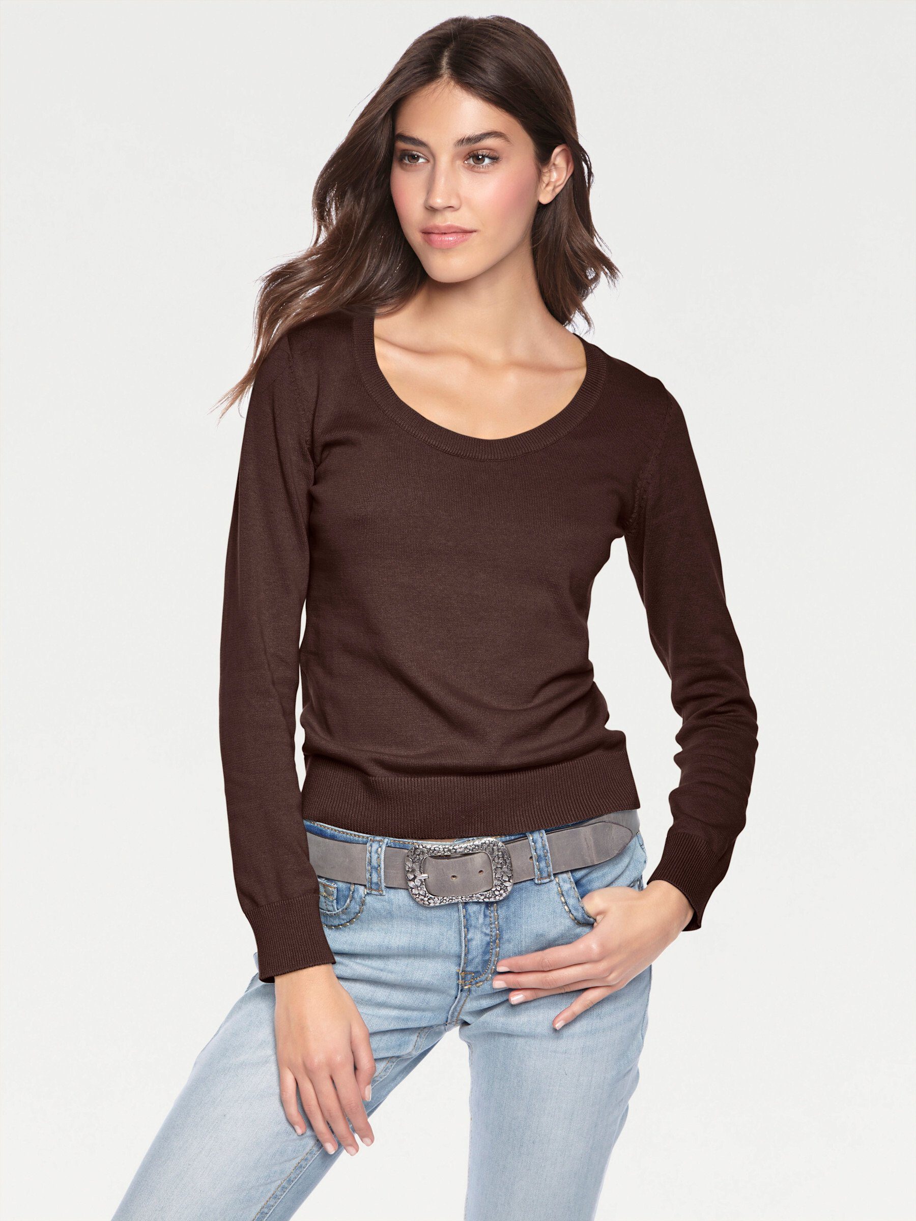 heine Rundhalspullover "Rundhals-Pullover" günstig online kaufen