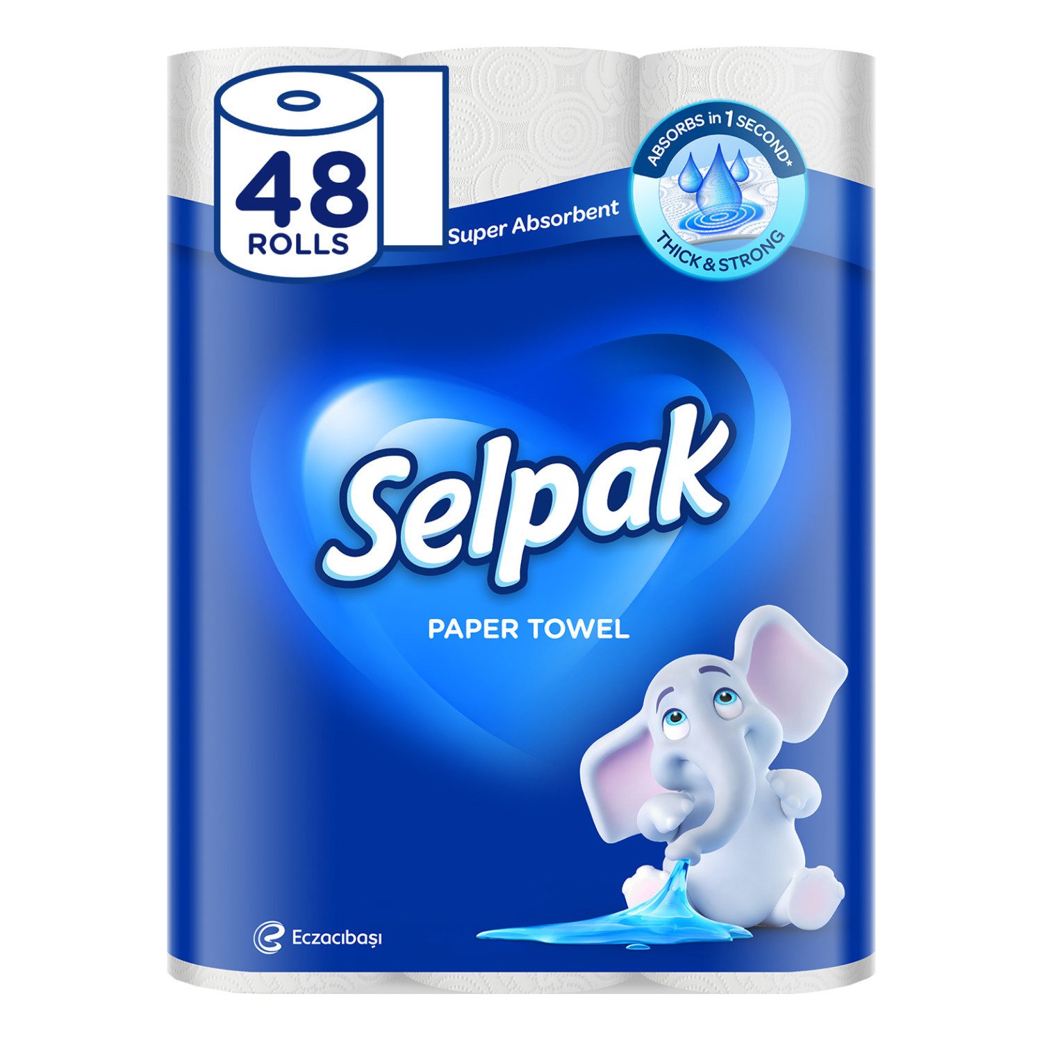 SELPAK Papierhandtuch Küchenroll, Papierhandtuch, für Haushaltsreinigung