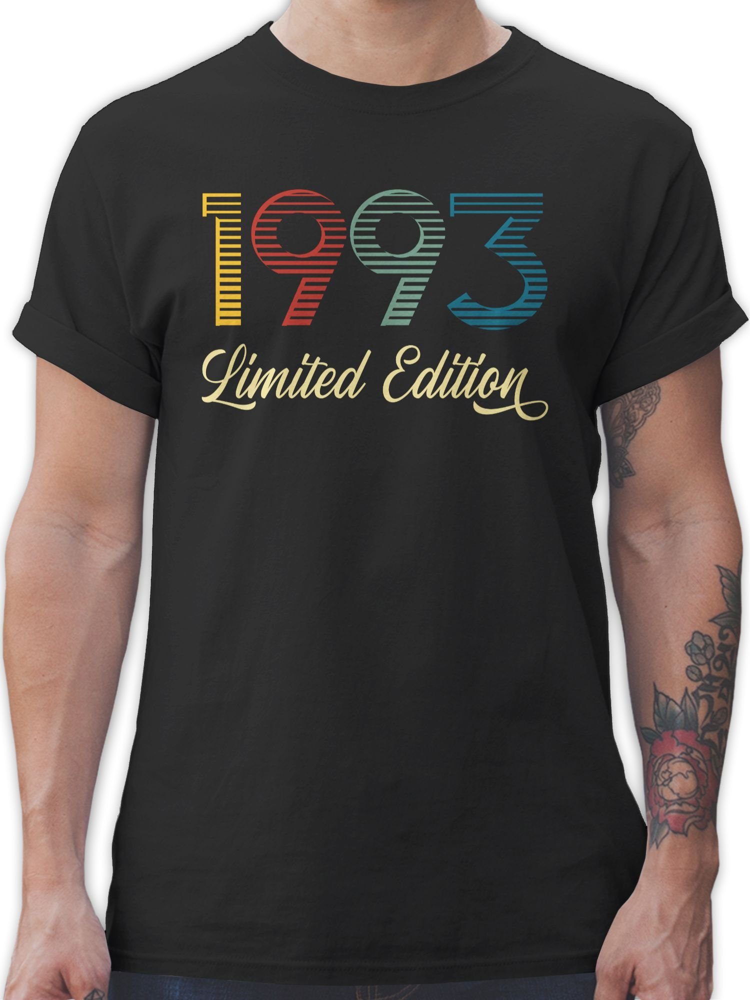 Limited Dreißigster 1993 Shirtracer Geburtstag T-Shirt 2 Schwarz Edition 30.