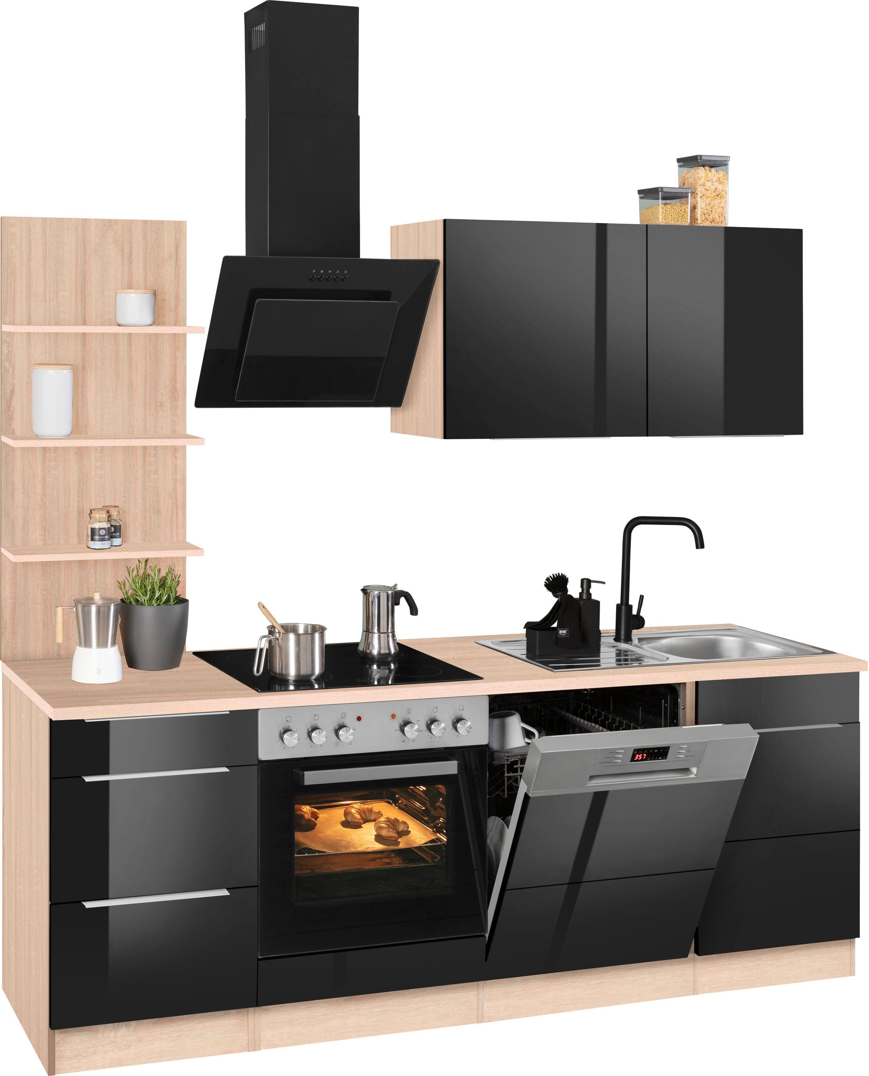 KOCHSTATION Küchenzeile KS-Brindisi, Breite 220 cm, günstig online kaufen