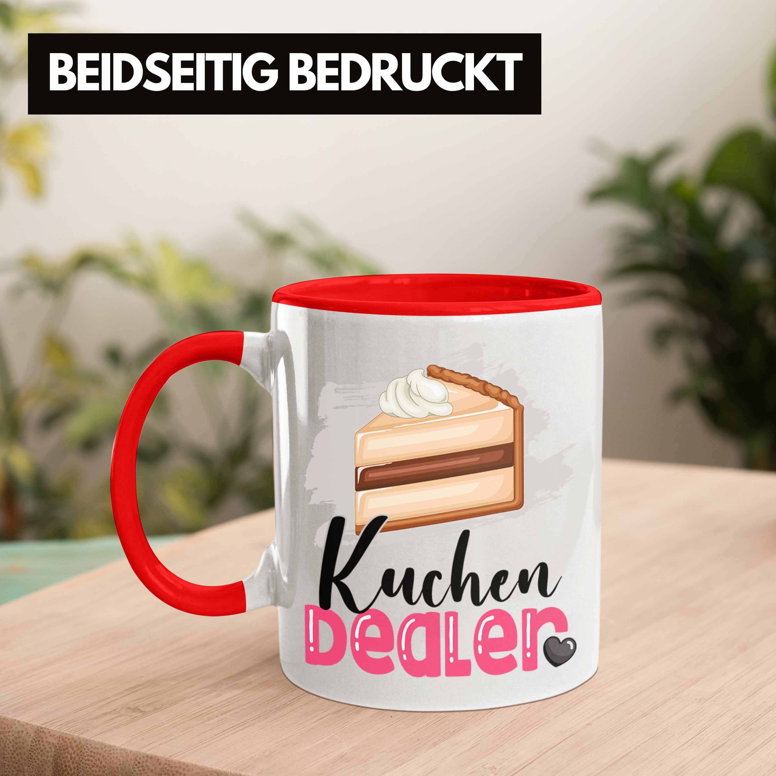 Kuchen Trendation Geburtstag Spruch für Geschenk Tasse Dealer Kuchenverkäufer Ges Rot Tasse