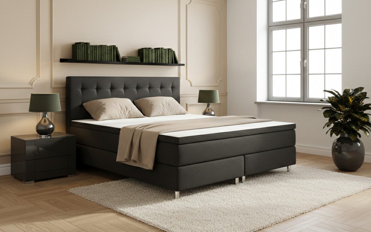 Boxspringbett Boxspringbett MONZA 180x200 cm