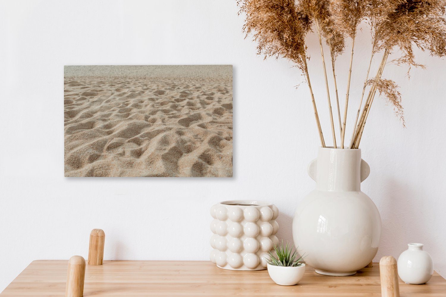 Wanddeko, Aufhängefertig, Wandbild St), - Leinwandbilder, Sommer Sand Leinwandbild 30x20 - OneMillionCanvasses® (1 cm Strand,