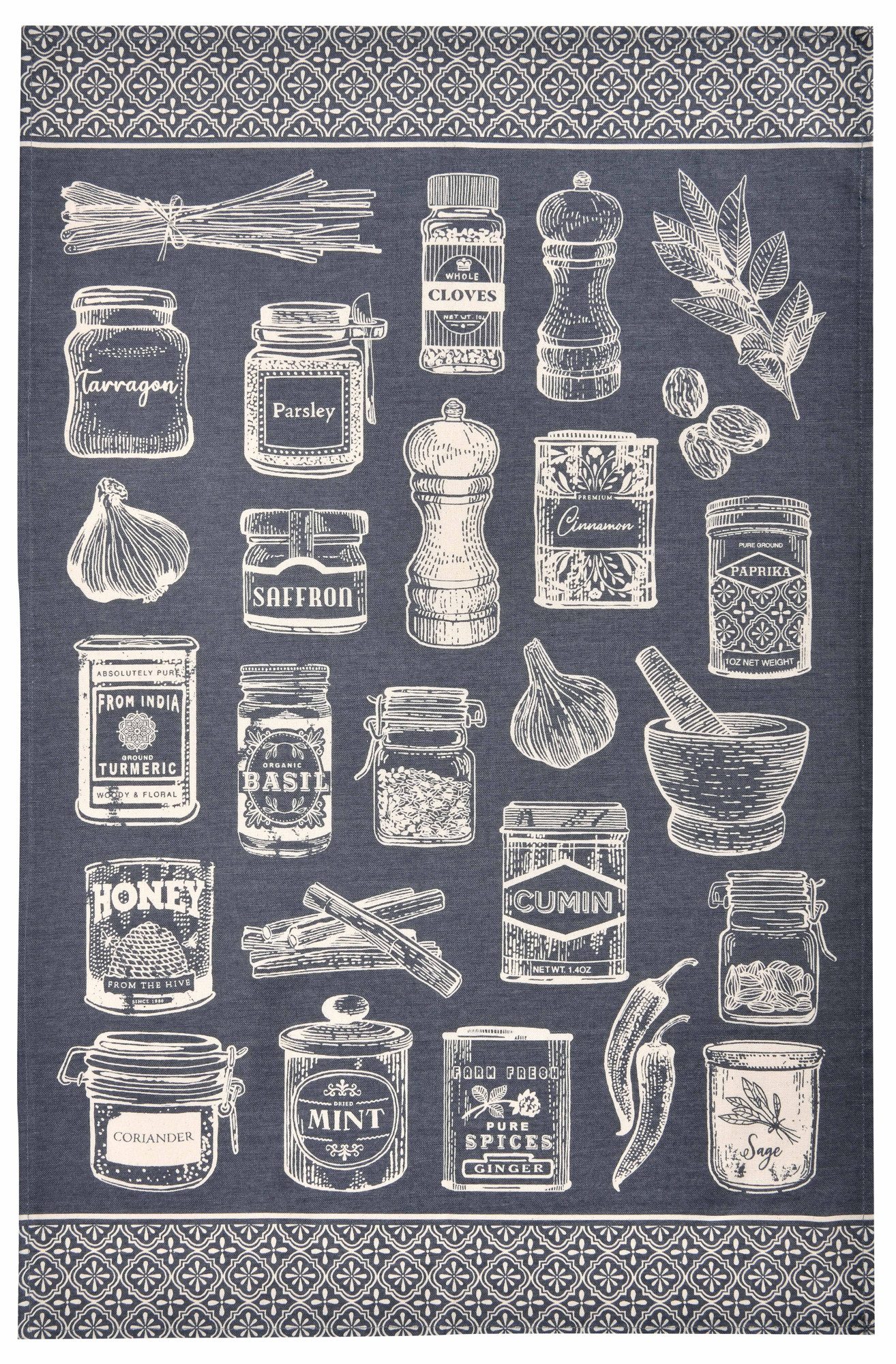 Ulster Weavers Geschirrtuch Herbs & Spices, (1-tlg., 1-teilig), 100% Baumwolle 48x74cm Küchentuch