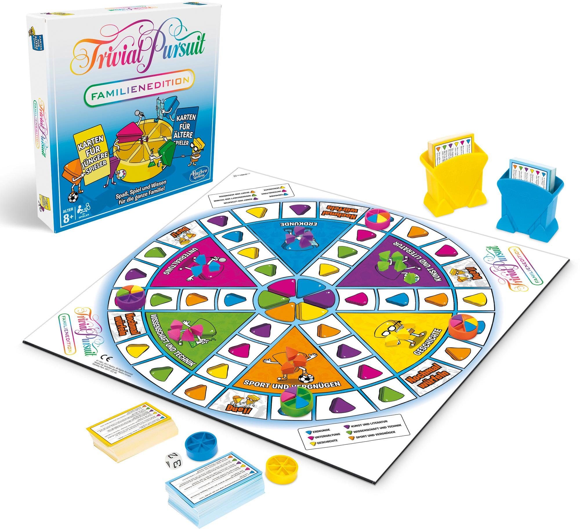 Hasbro Spiel, Trivial Pursuit Familien Edition, Made in Europe