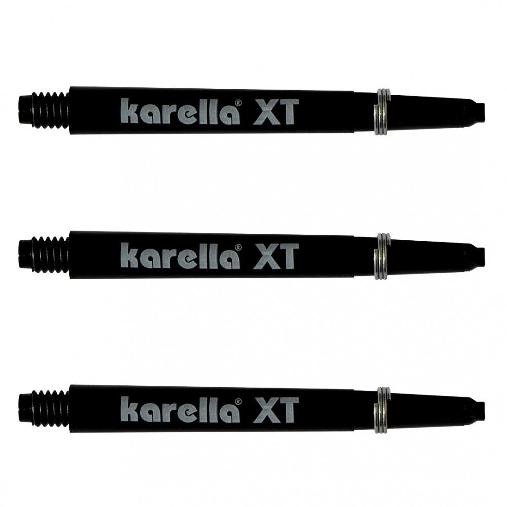 Karella Dartscheibe Karella Shaft (Set) XT intermediate schwarz - Shafts., (Set, Karella XT intermediate schwarz), Elegantes schwarzes Design