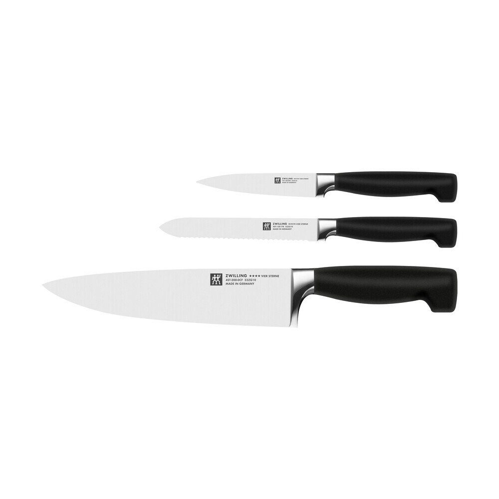Zwilling Messer-Set Vier Sterne Messer-Set 3-tlg. schwarz