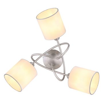 Globo Deckenspot, Leuchtmittel nicht inklusive, Deckenlampe Deckenleuchte Spotlampe 3 Flammig Metall weiß